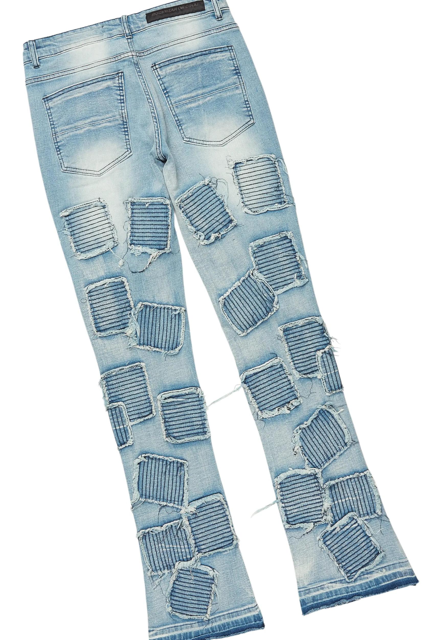 Grill Grey T-Shirt/Stacked Flare Jean Set Male Product Image