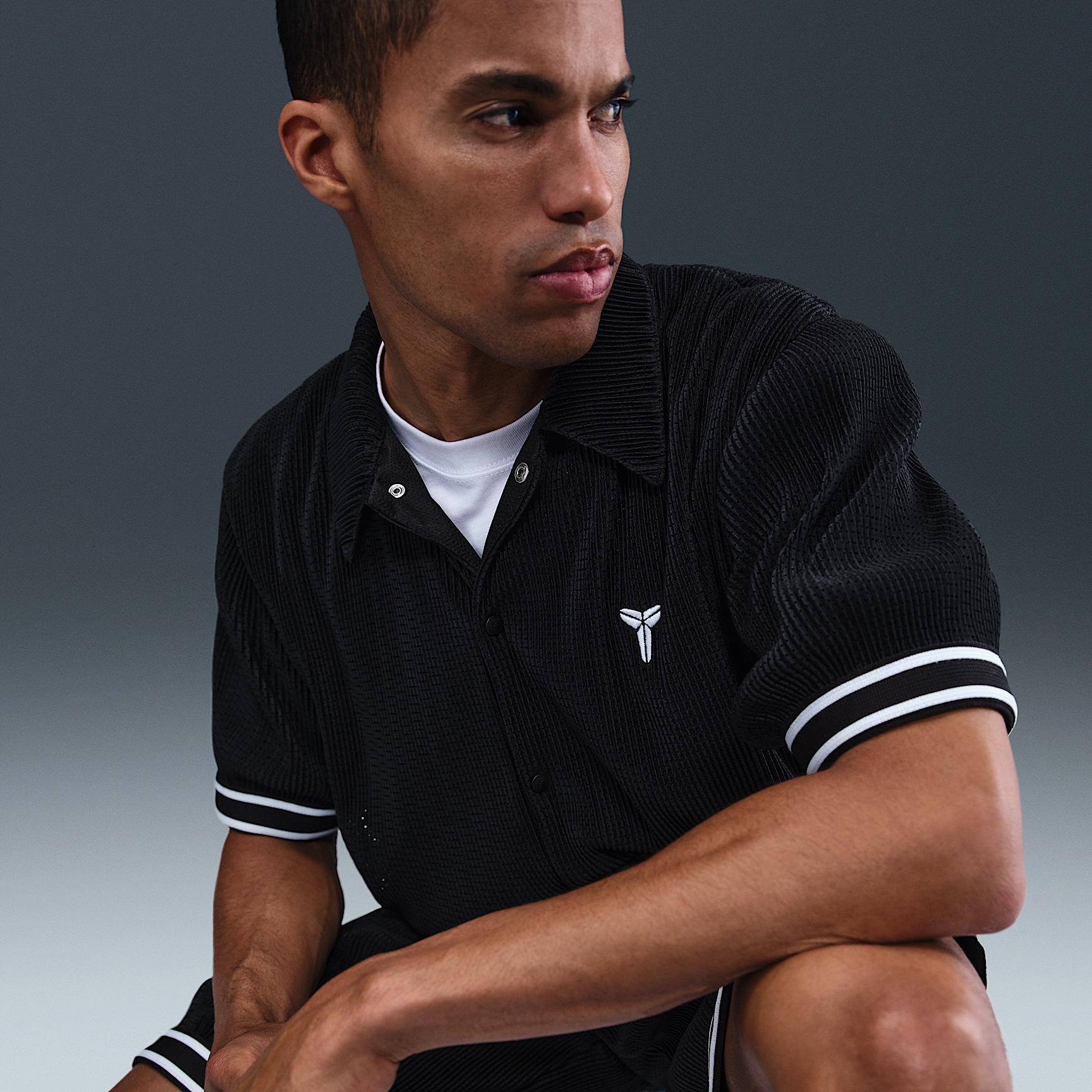 Kobe Men's Pleated Short-Sleeve Basketball Top Product Image