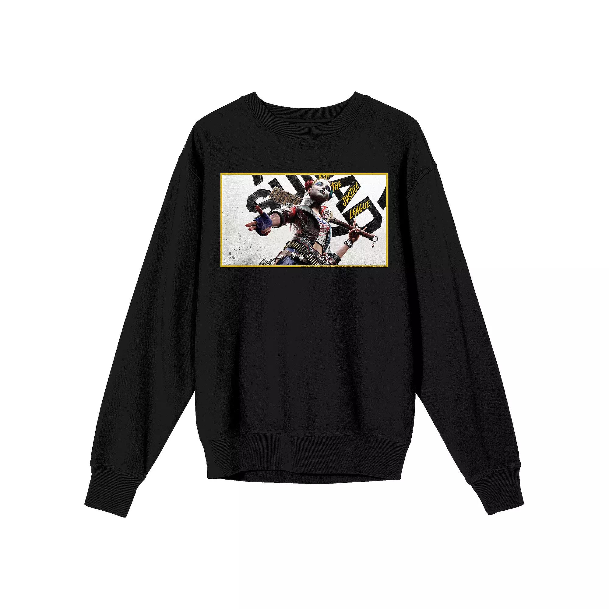 Men's DC Comics Suicide Squad Harley Quinn Graphic Sweatshirt,  Product Image