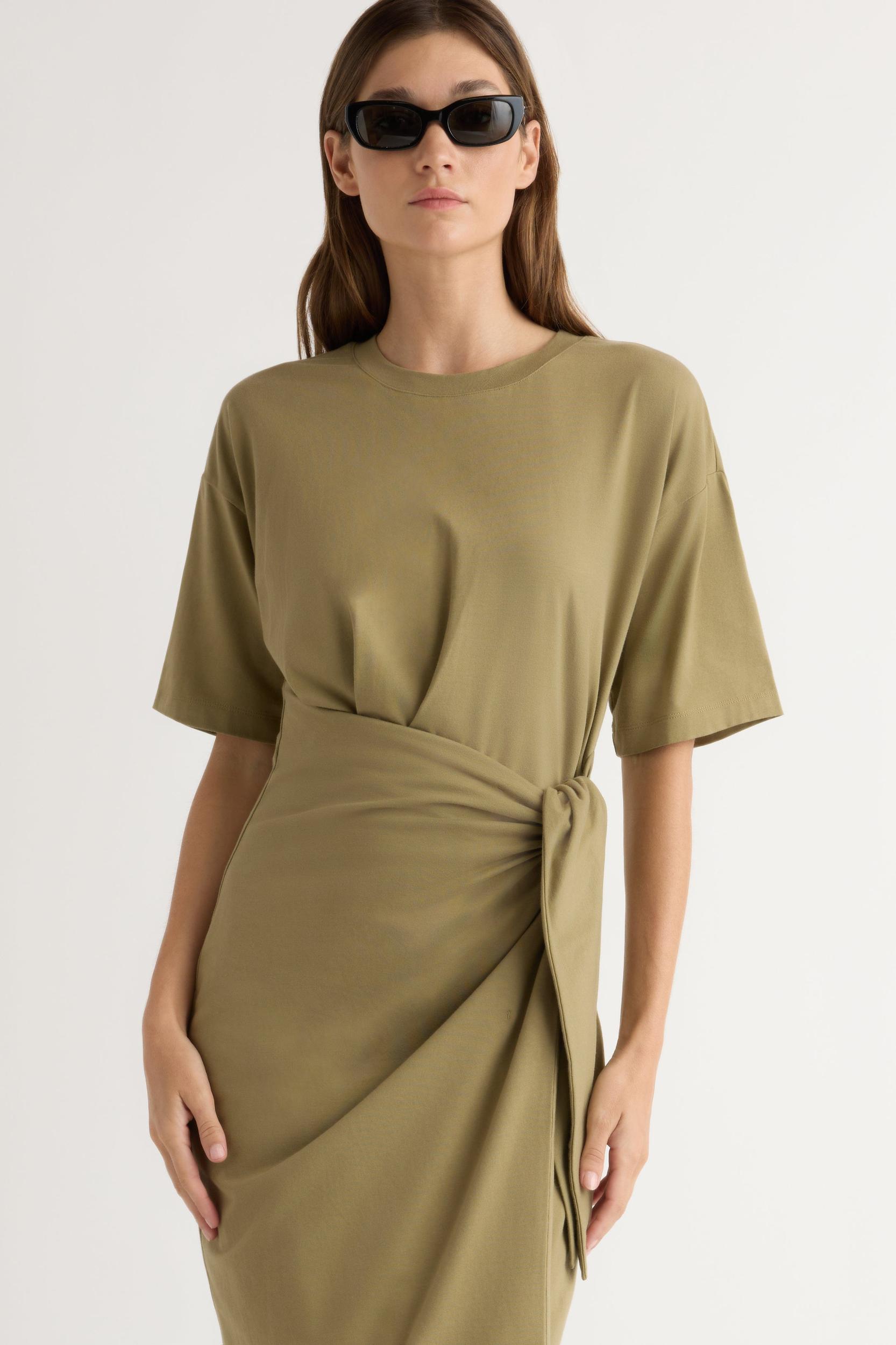 Noa Organic Cotton T-Shirt Wrap Dress Product Image