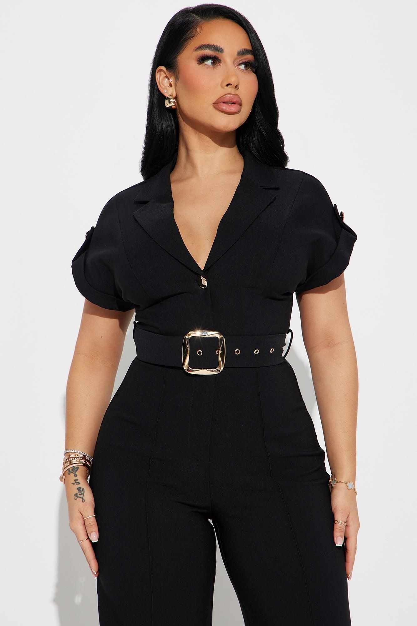 Fall For You Jumpsuit - Black Product Image