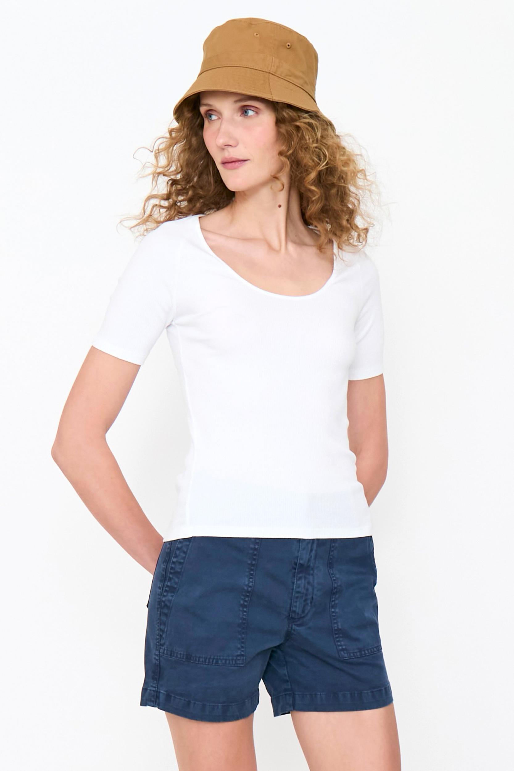 The Ribbed Elzi - White Female Product Image