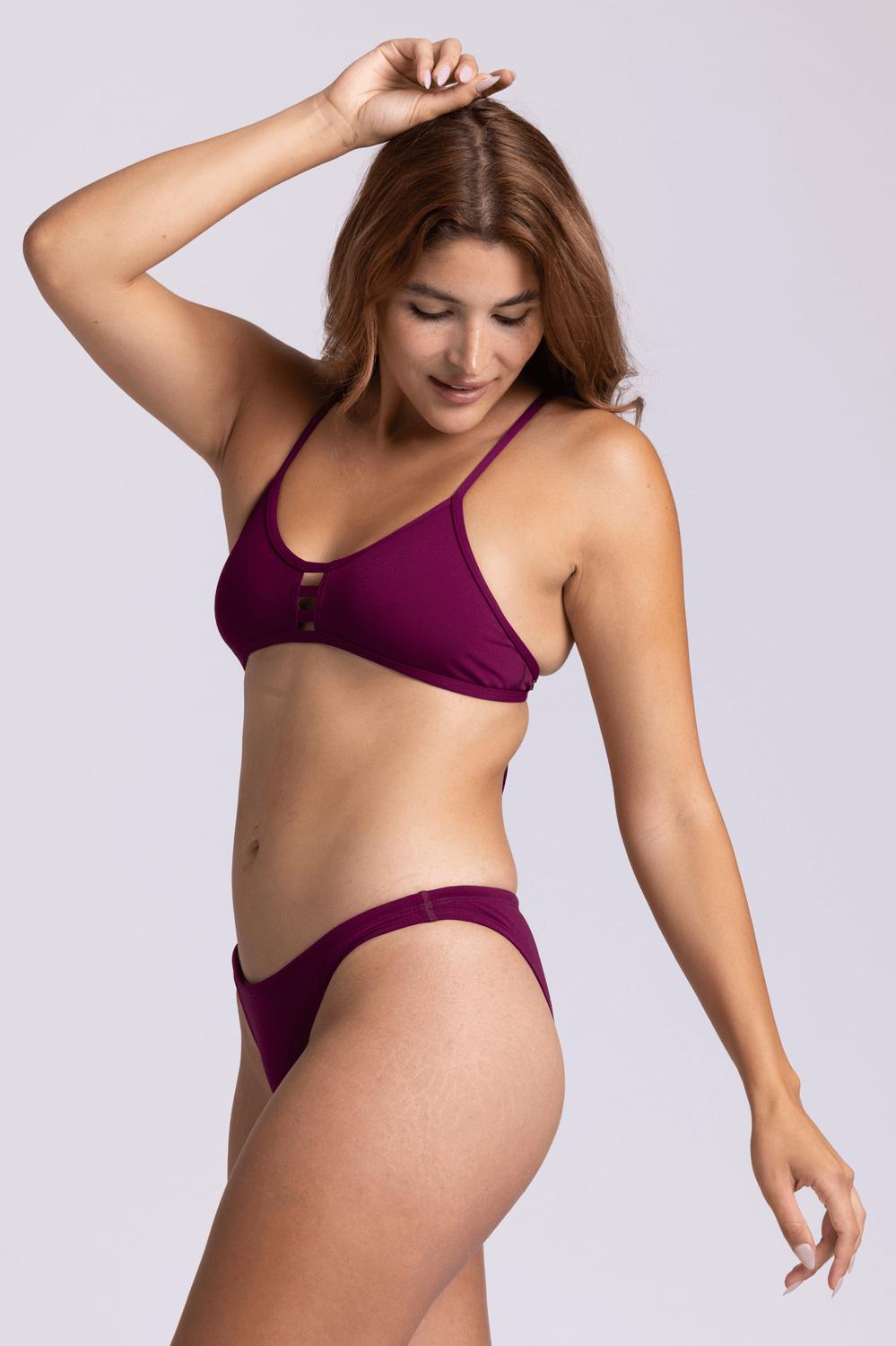 Europe Bikini Bottom - Cabernet Female Product Image
