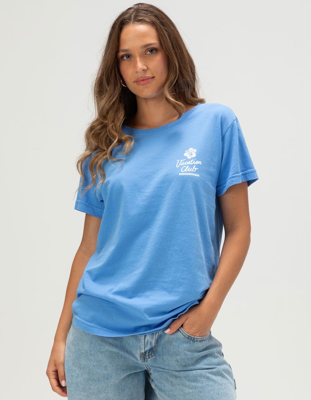 RIP CURL Luau Womens Standard Tee - BLUE Product Image