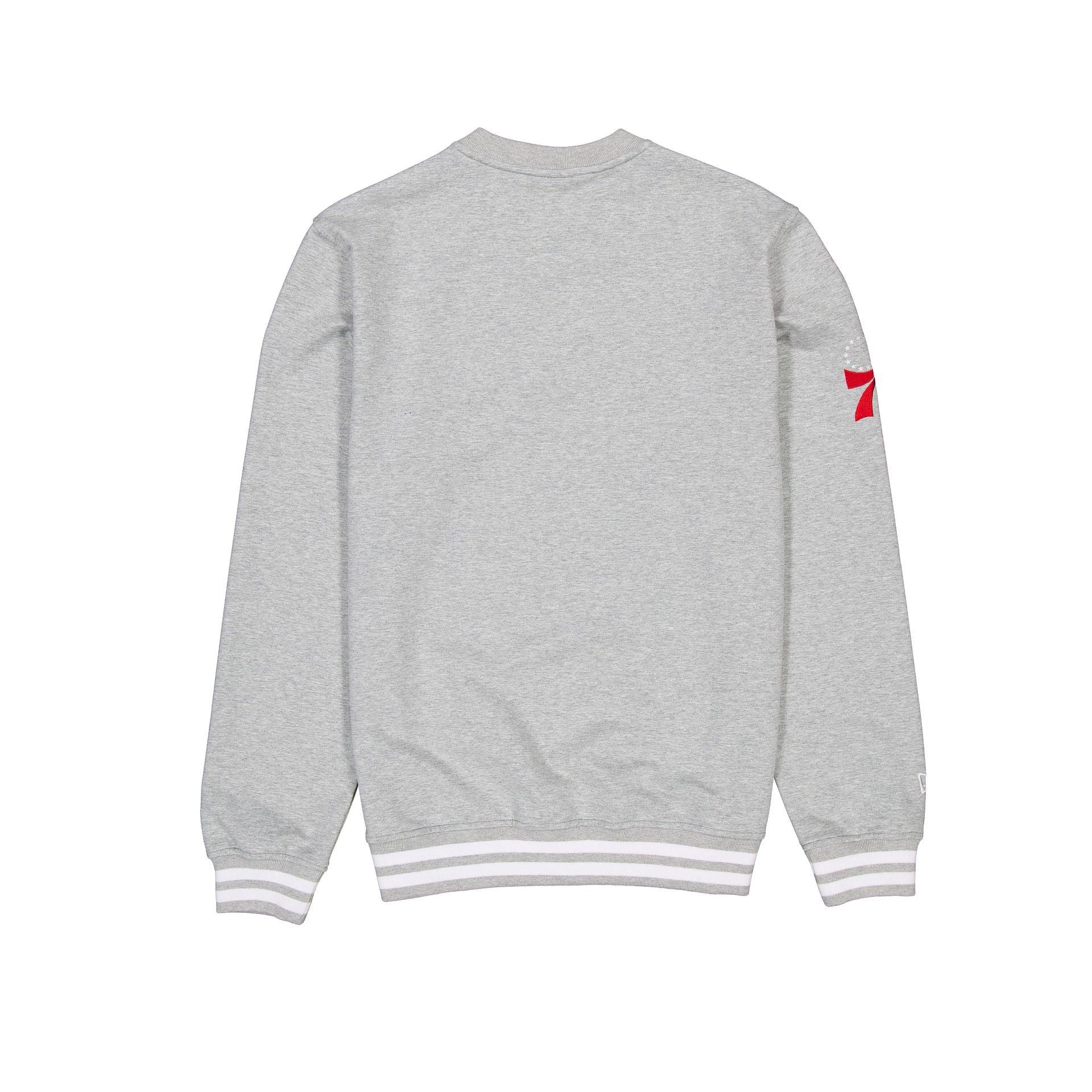 Philadelphia 76ers Gray Logo Select Crewneck Male Product Image
