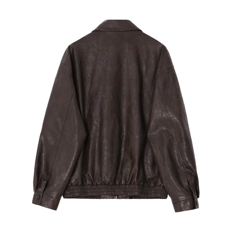 RT No. 11186 ZIP-UP LEATHER JK Product Image