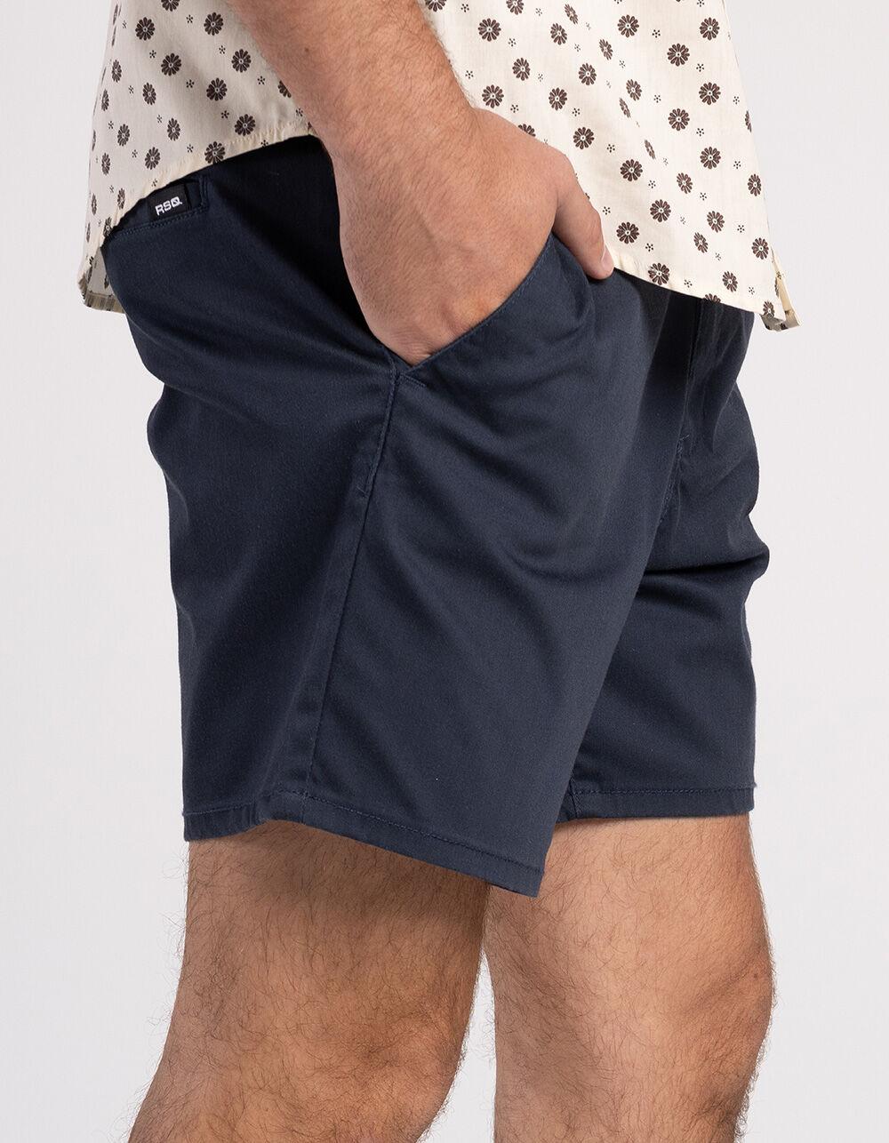 RSQ Mens Shorter 6" Chino Shorts - WASHED NAVY Product Image