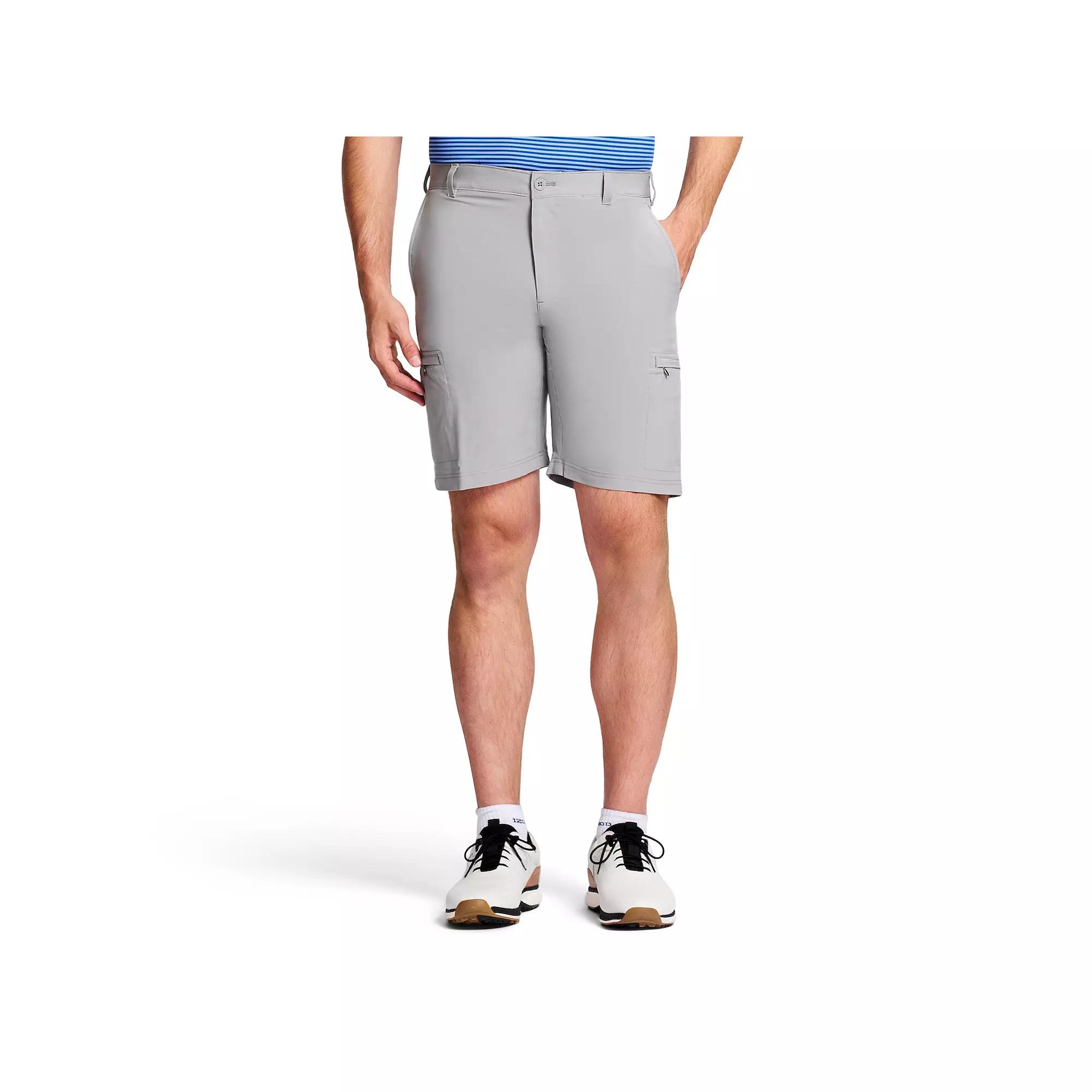 Men's IZOD 9.5-in. Golf Swingflex Cargo Shorts, Size: 42, Peacoat Product Image