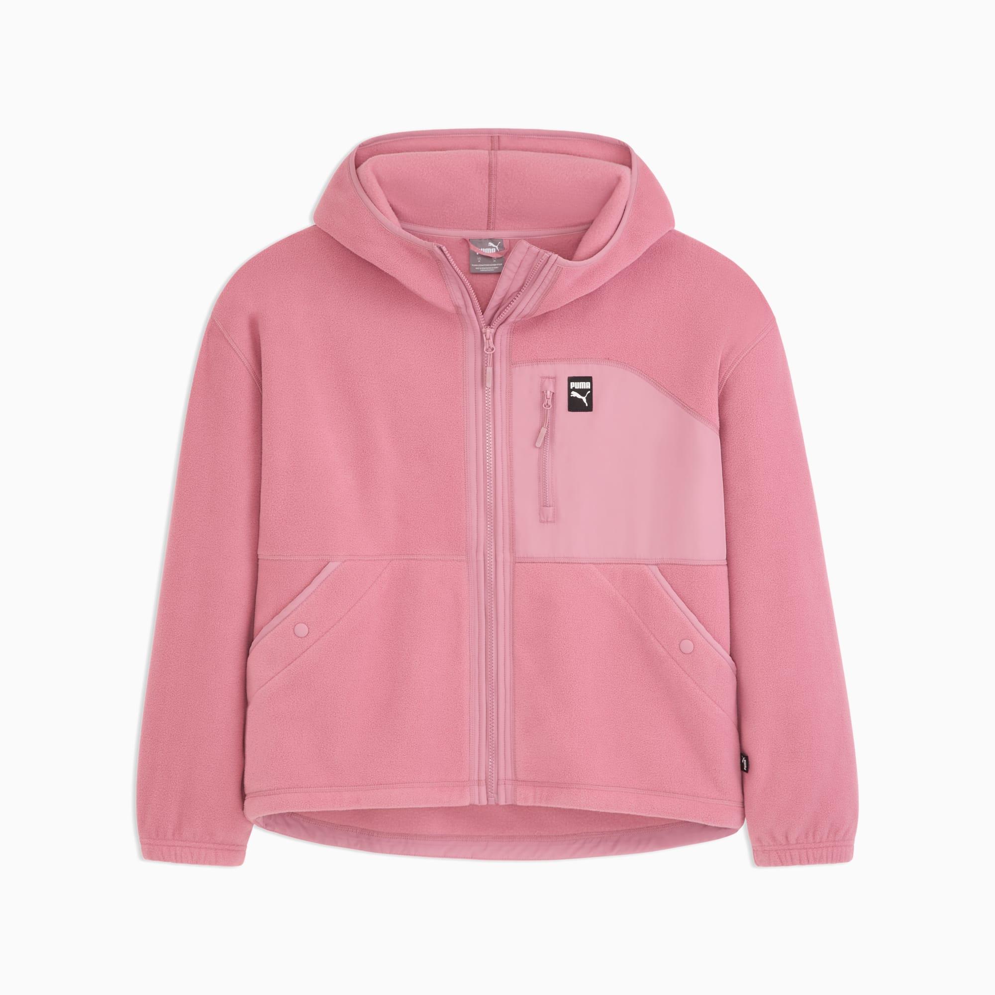 Polar Fleece Hooded Jacket Women Product Image