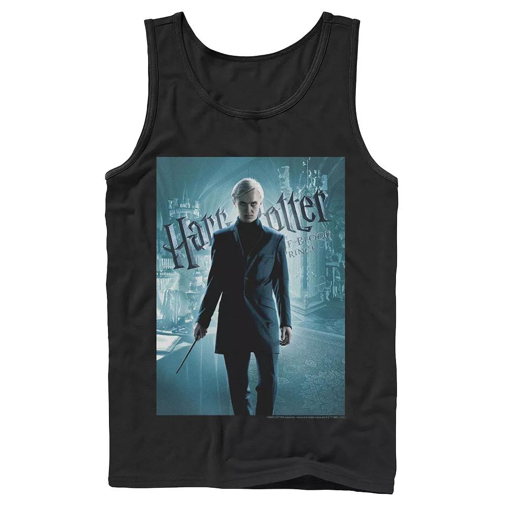 Men's Harry Potter Half-Blood Prince Draco Malfoy Character Poster Graphic Tank Top,  Product Image