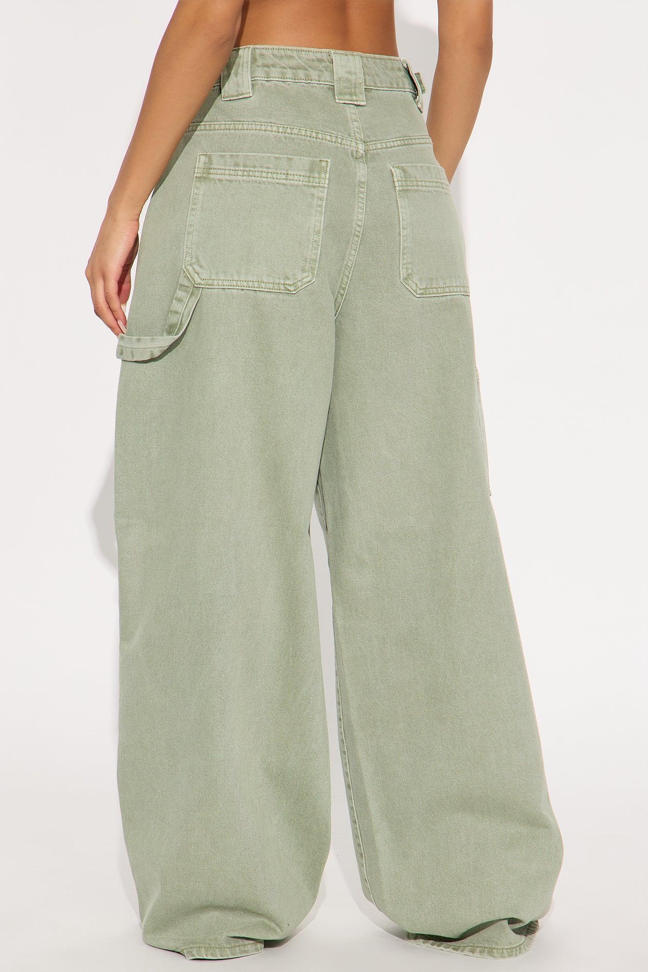 Everything You Want Wide Leg Pant - Sage Product Image
