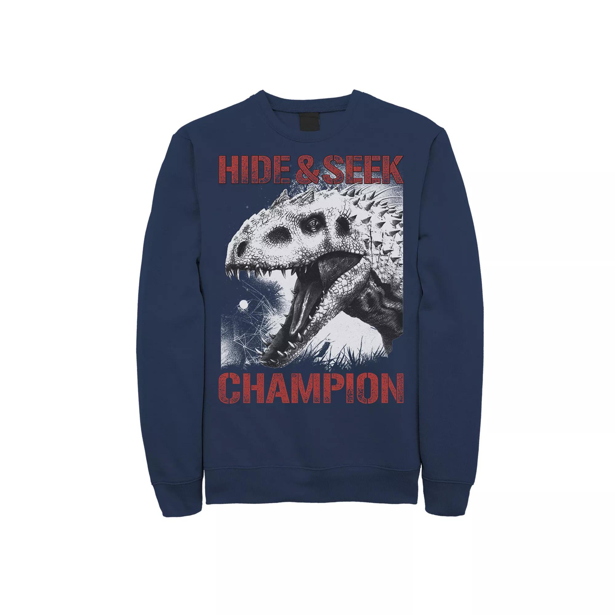 Men's Jurassic World Indominus Hide & Seek Champ Graphic Fleece Pullover,  Product Image