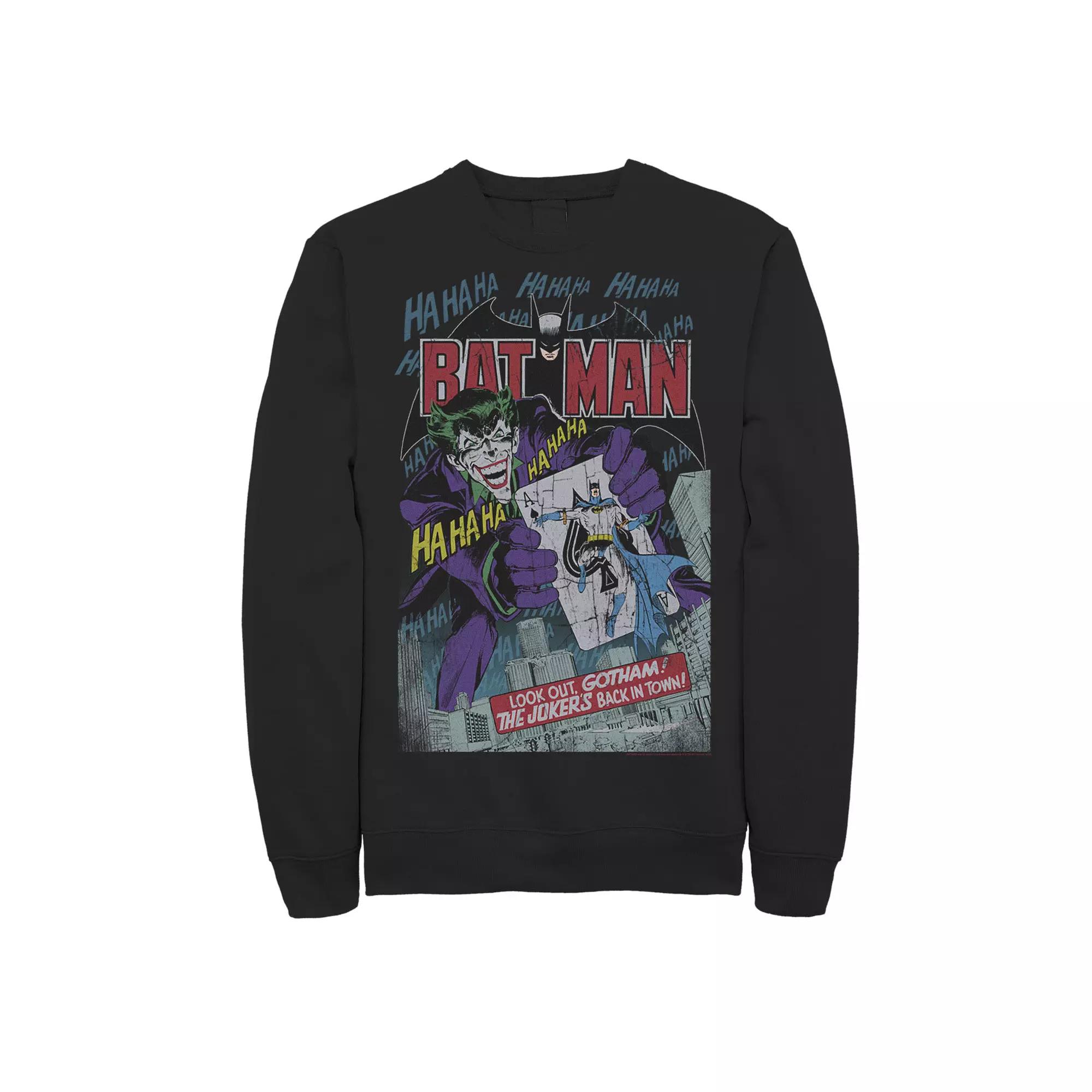 Men's DC Comics Batman And Joker Comic Cover Sweatshirt,  Product Image