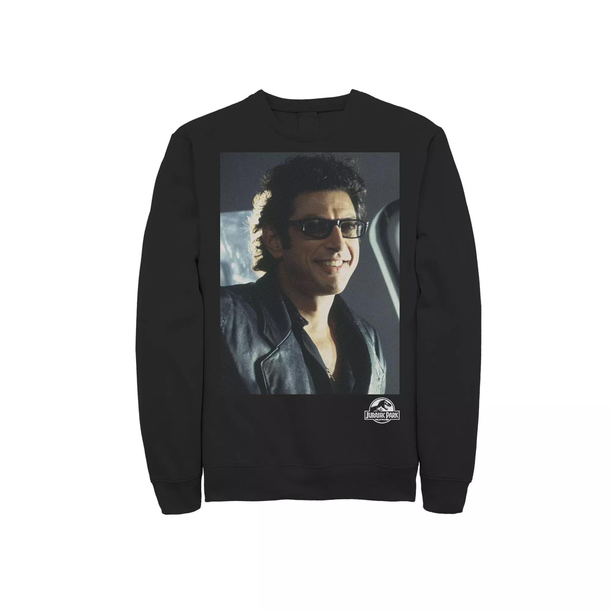 Men's Jurassic Park Goldblum Sly Smile Sweatshirt,  Product Image