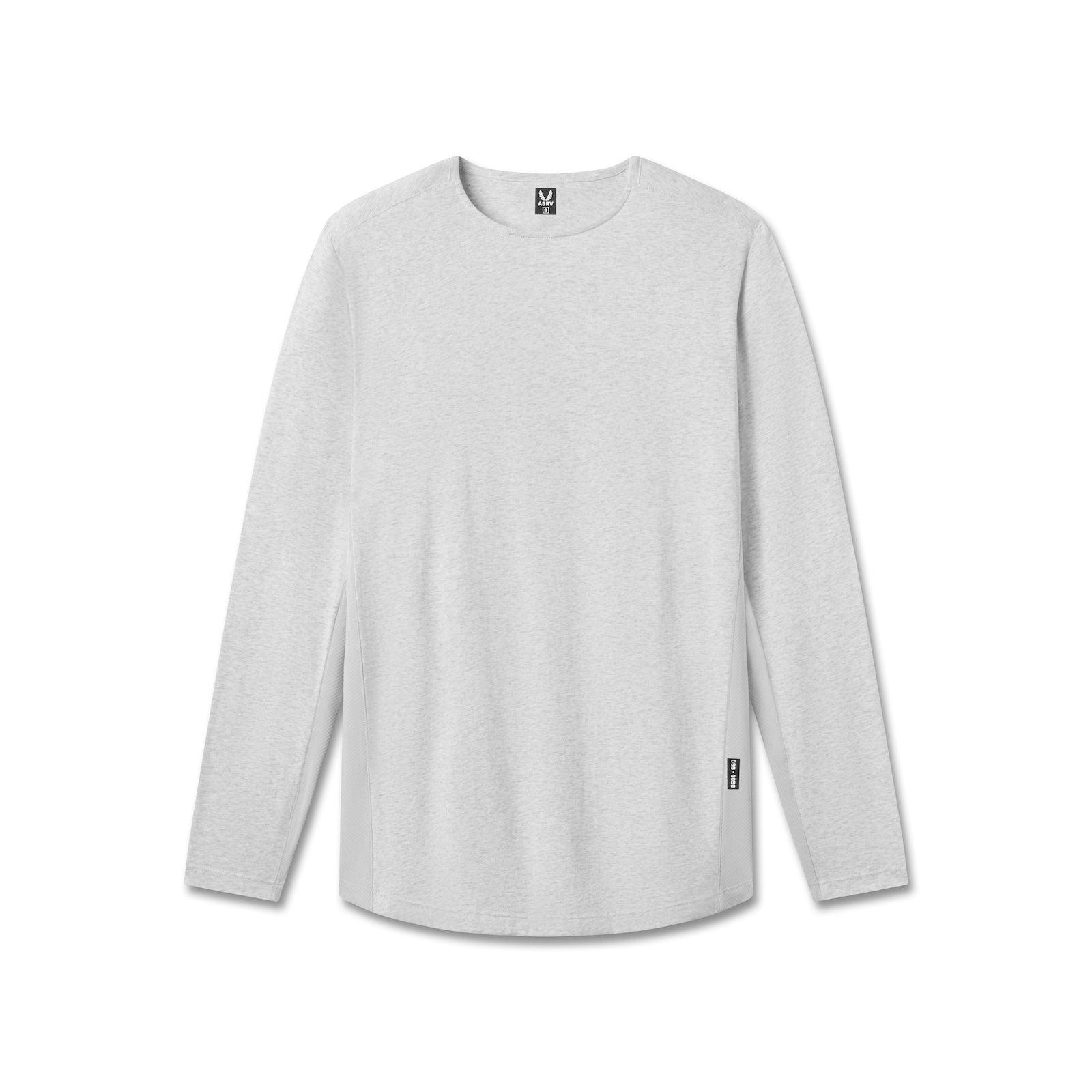 1058. Creora® Cotton Modal Long Sleeve - Heather Grey Product Image