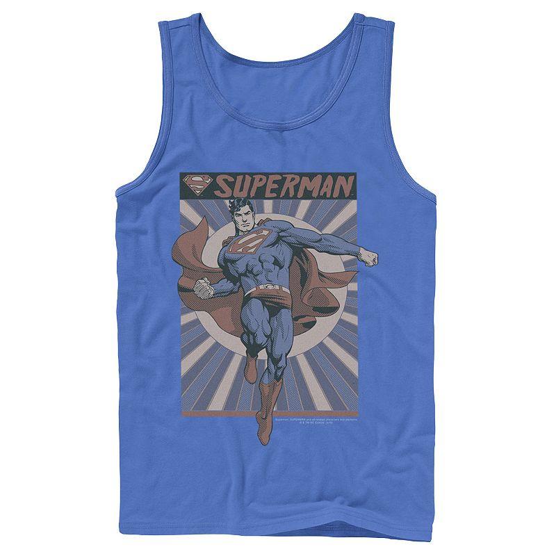 Men's DC Comics Superman Posed Pop Art Poster Tank Top,  Product Image