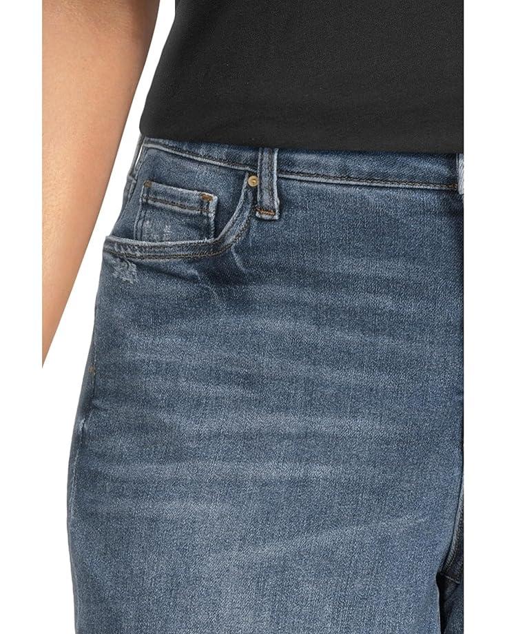 Women's KUT from the Kloth Plus Size Reese High-Rise Fab Ab Ankle Straight Raw Hem in Reborn Product Image