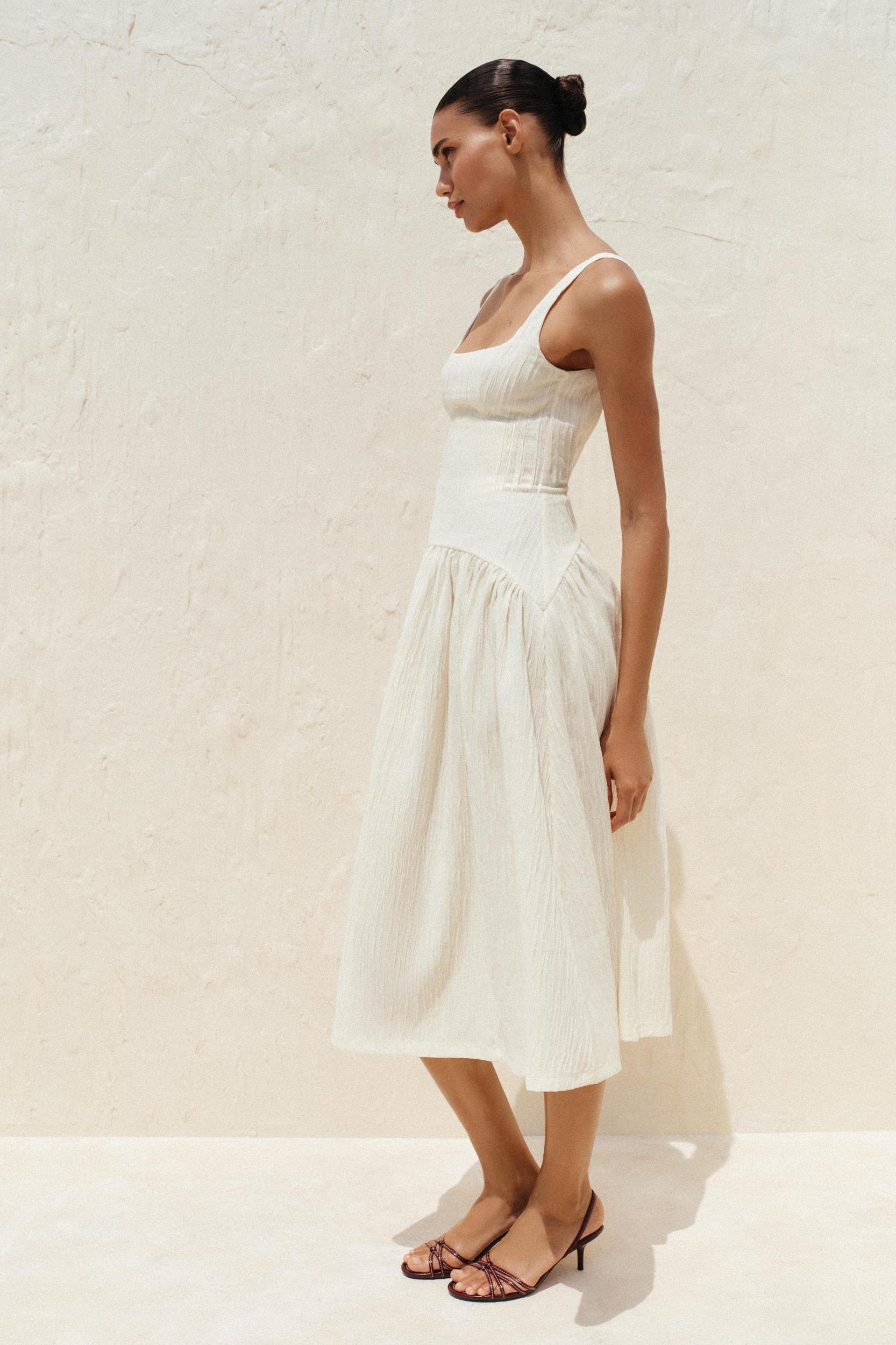 TEXTURED STRAPPY DRESS Product Image