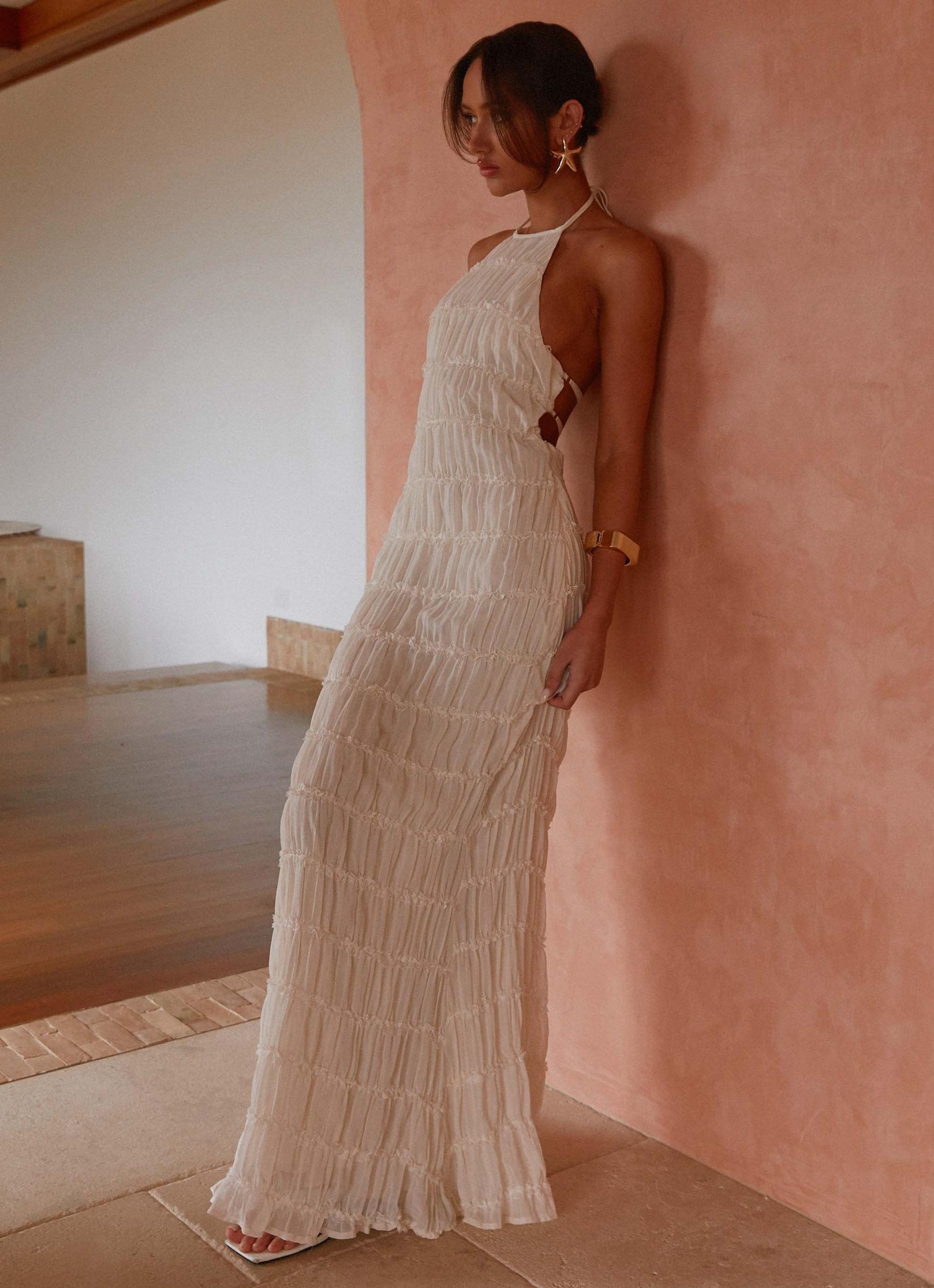 Aullie Maxi Dress - Ivory Product Image