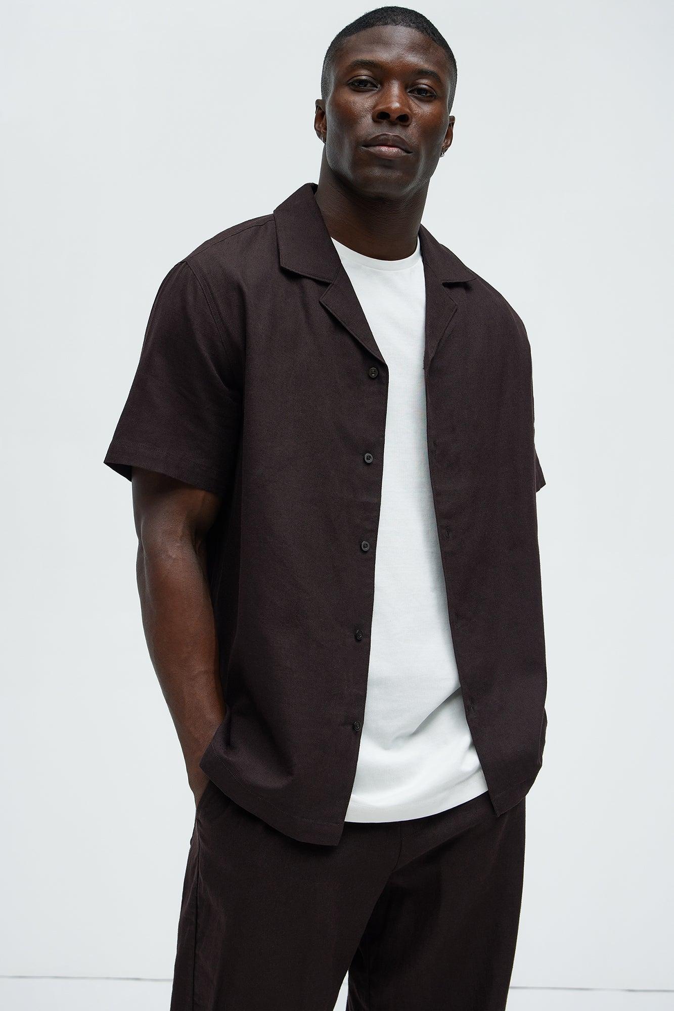 Bahamas Linen Shirt - Brown Product Image