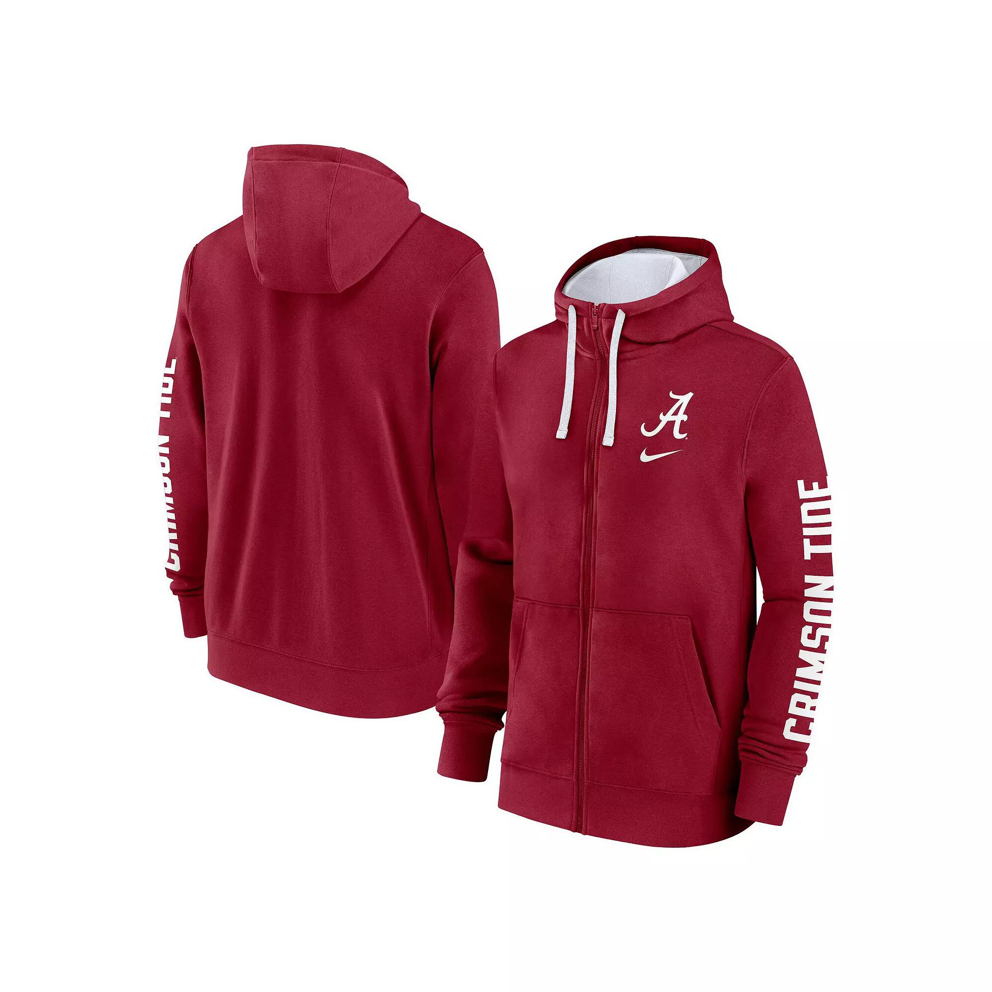 Men's Nike Crimson Alabama Crimson Tide Primetime Primary Mascot Full Zip Hoodie,  Product Image