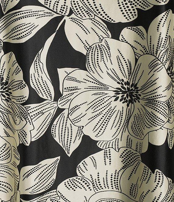 Bryn Walker Plus Wilder Bianchi Neri Knit Boat Neck Elbow Sleeve Tunic Product Image