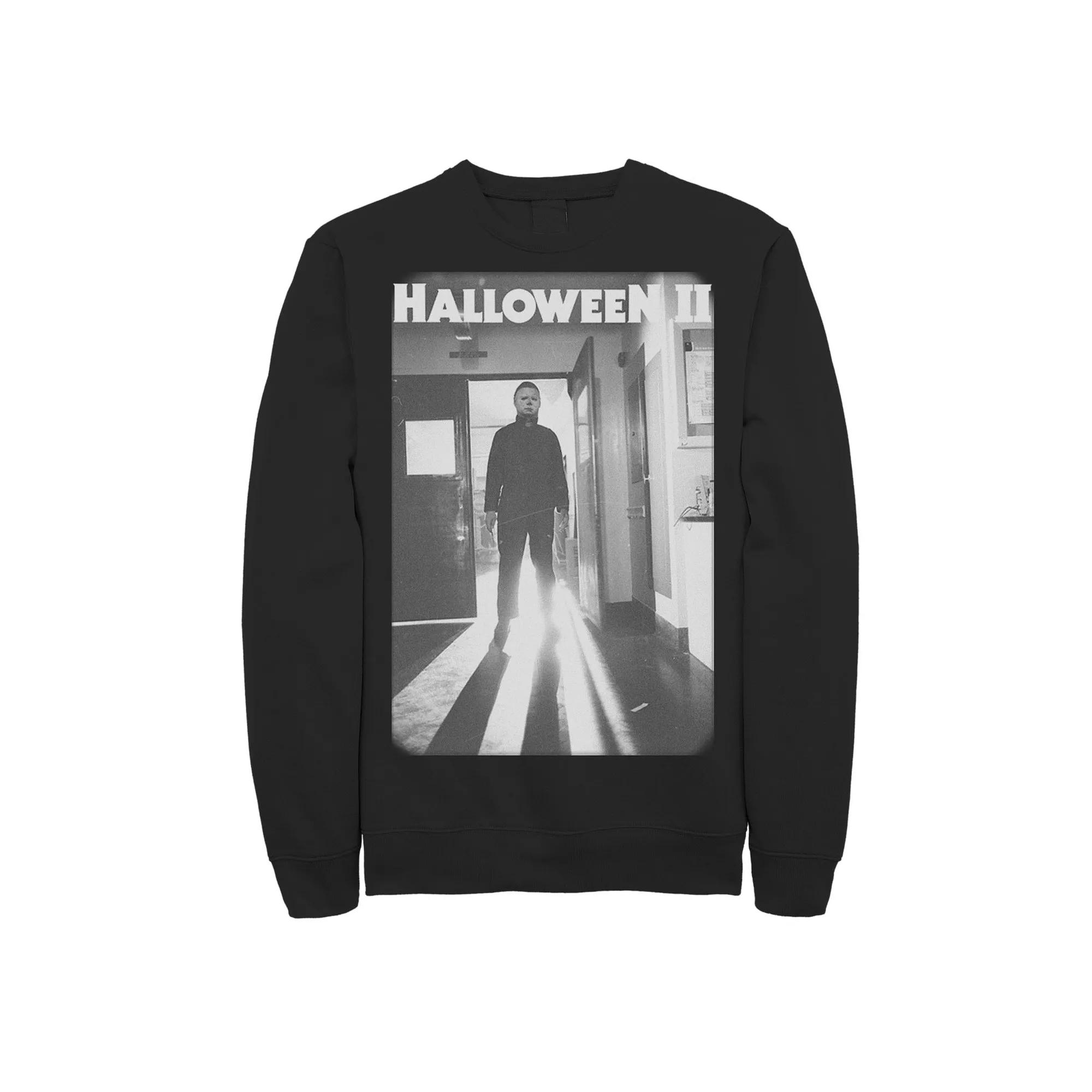 Men's Halloween 2 Michael Myers Faded Poster Sweatshirt,  Product Image