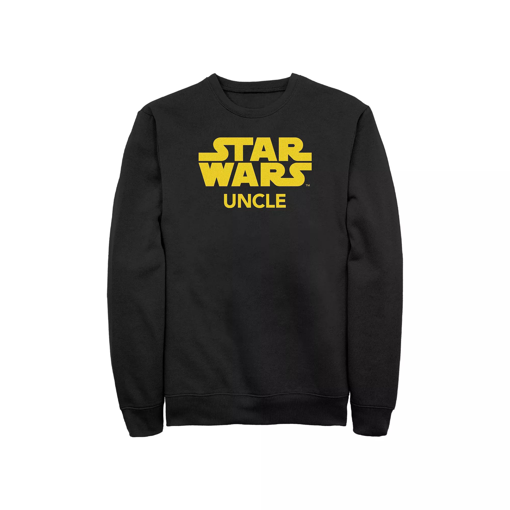 Men's Star Wars Uncle Graphic Fleece, Size: Large, Black Product Image