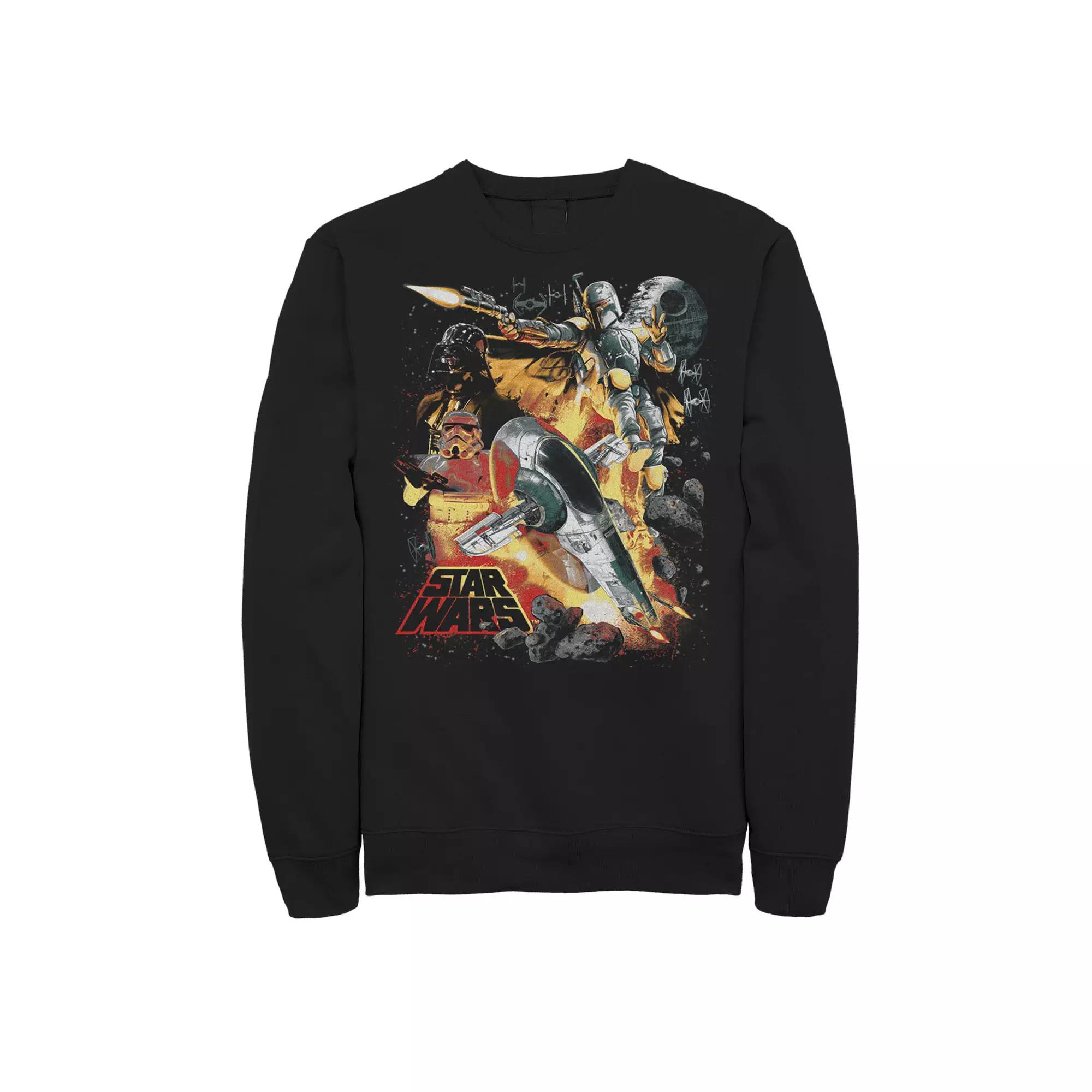 Big & Tall Star Wars Space Battle Sweatshirt, Men's,  Product Image
