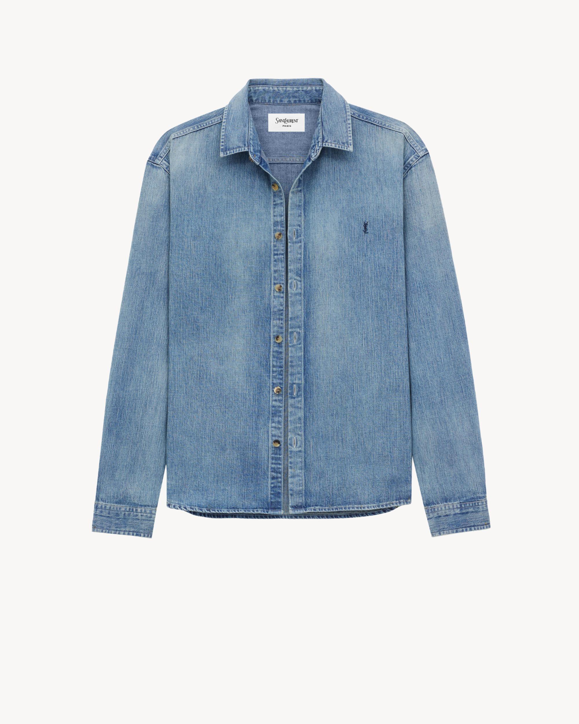 CASSANDRE SHIRT IN DAY BLUE DENIM Product Image