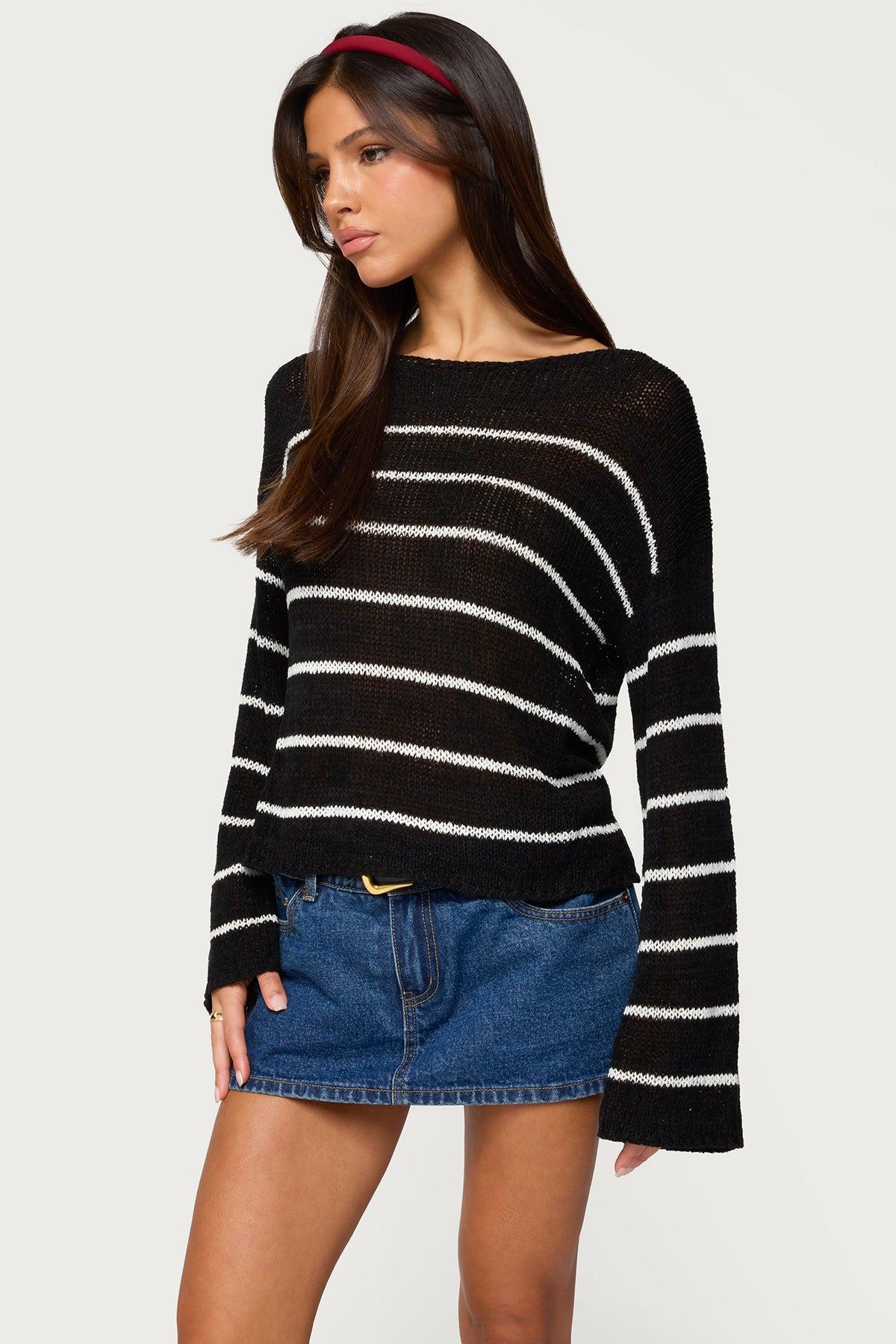 Drop Shoulder Light Knit Sweater Product Image