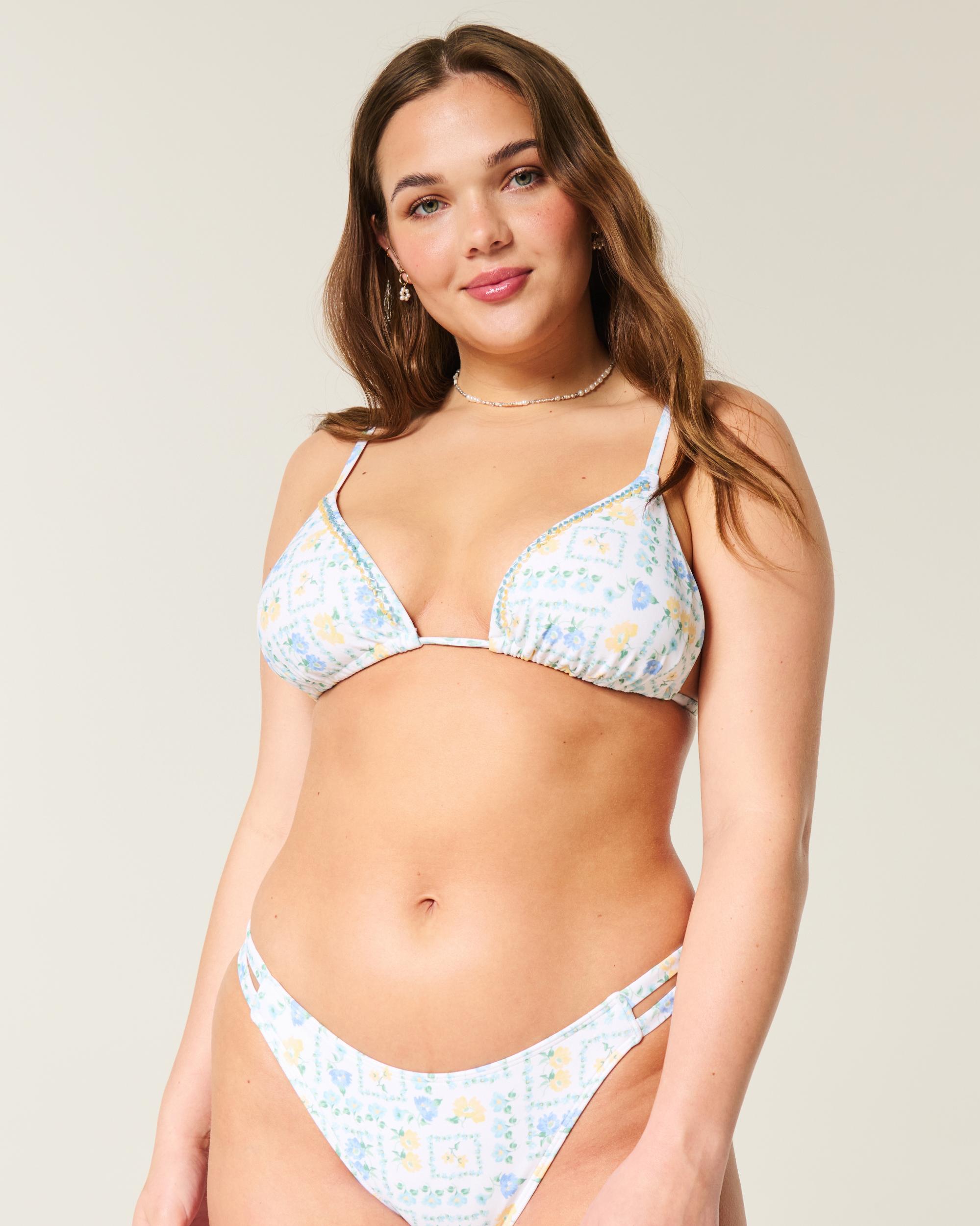 Embellished Triangle Bikini Top Product Image