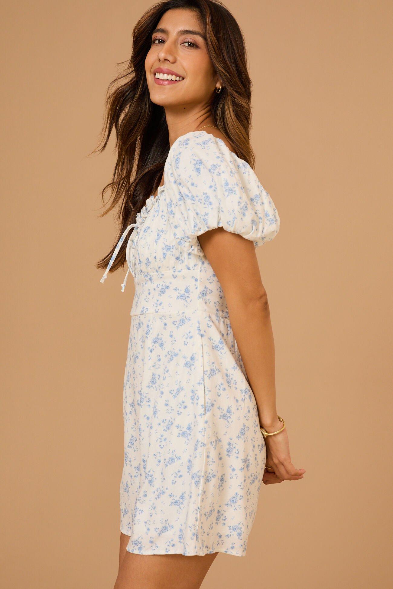 Clara Floral Mini Dress Product Image