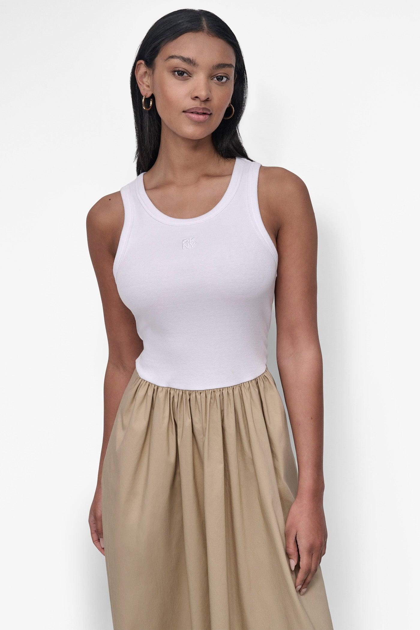 MIXED MEDIA MIDI TANK DRESS Product Image