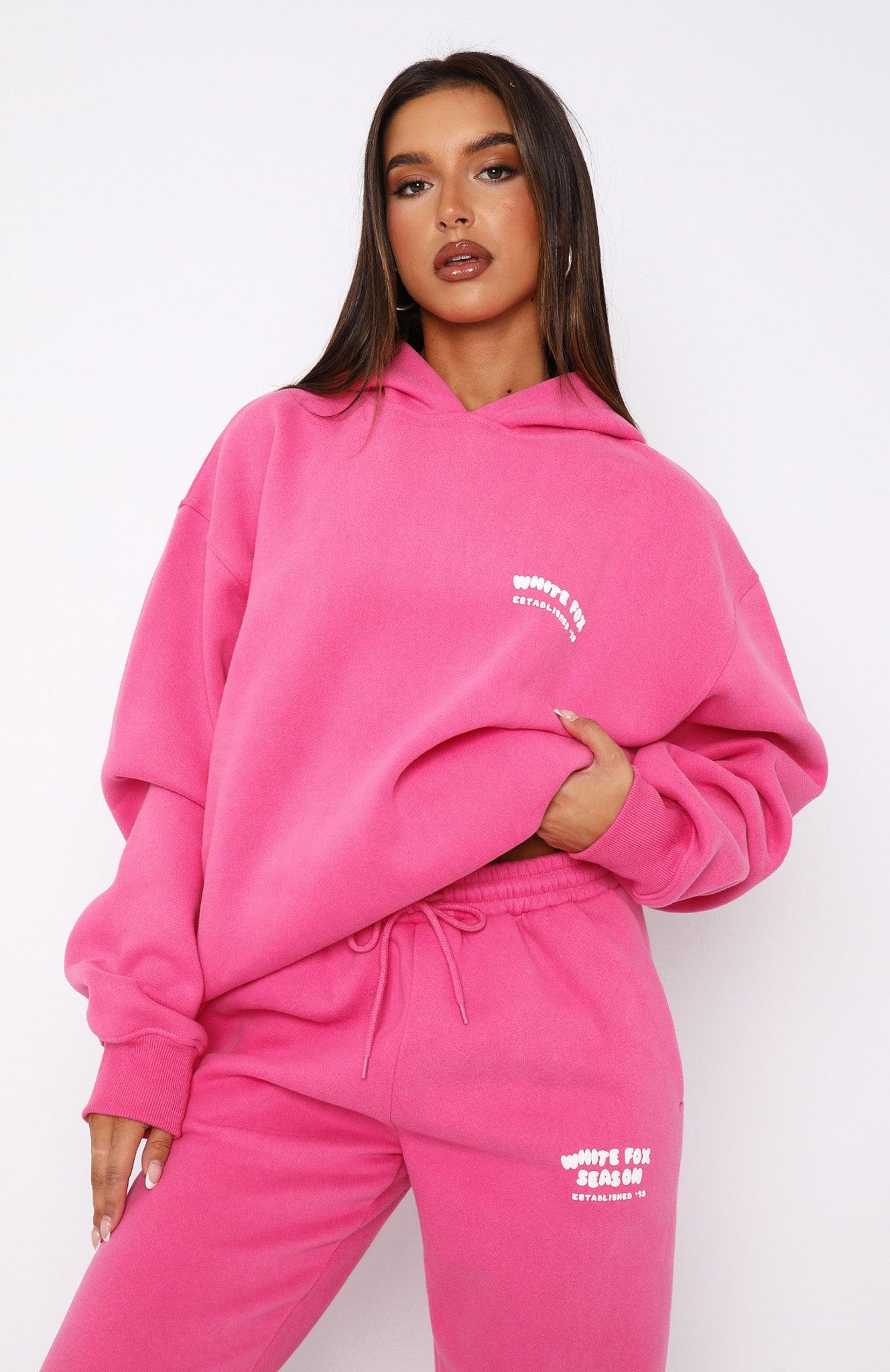 The Main Season Oversized Hoodie Hot Pink Product Image
