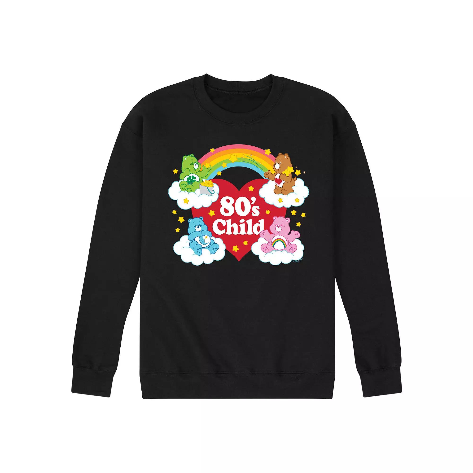 Men's Care Bears 80's Child Fleece Sweatshirt,  Product Image