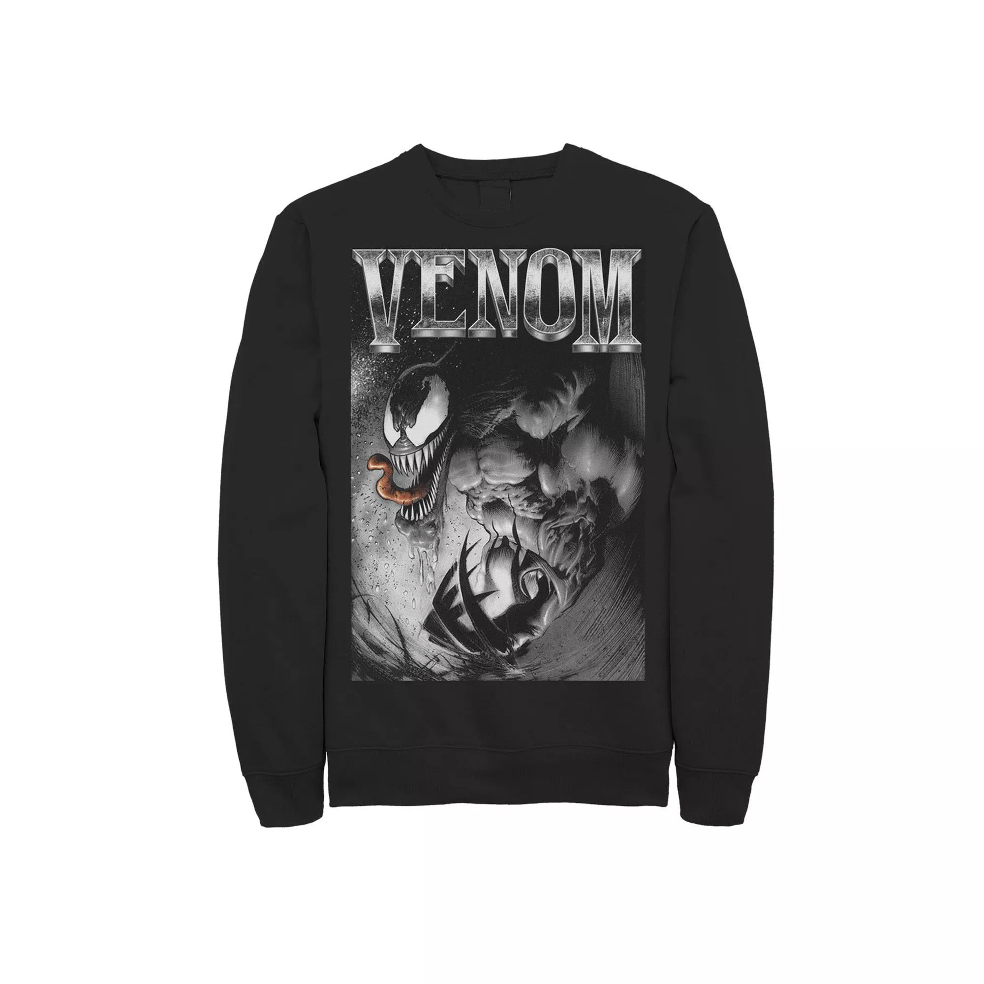 Men's Marvel Venom Salivating Metal Type Fleece,  Product Image