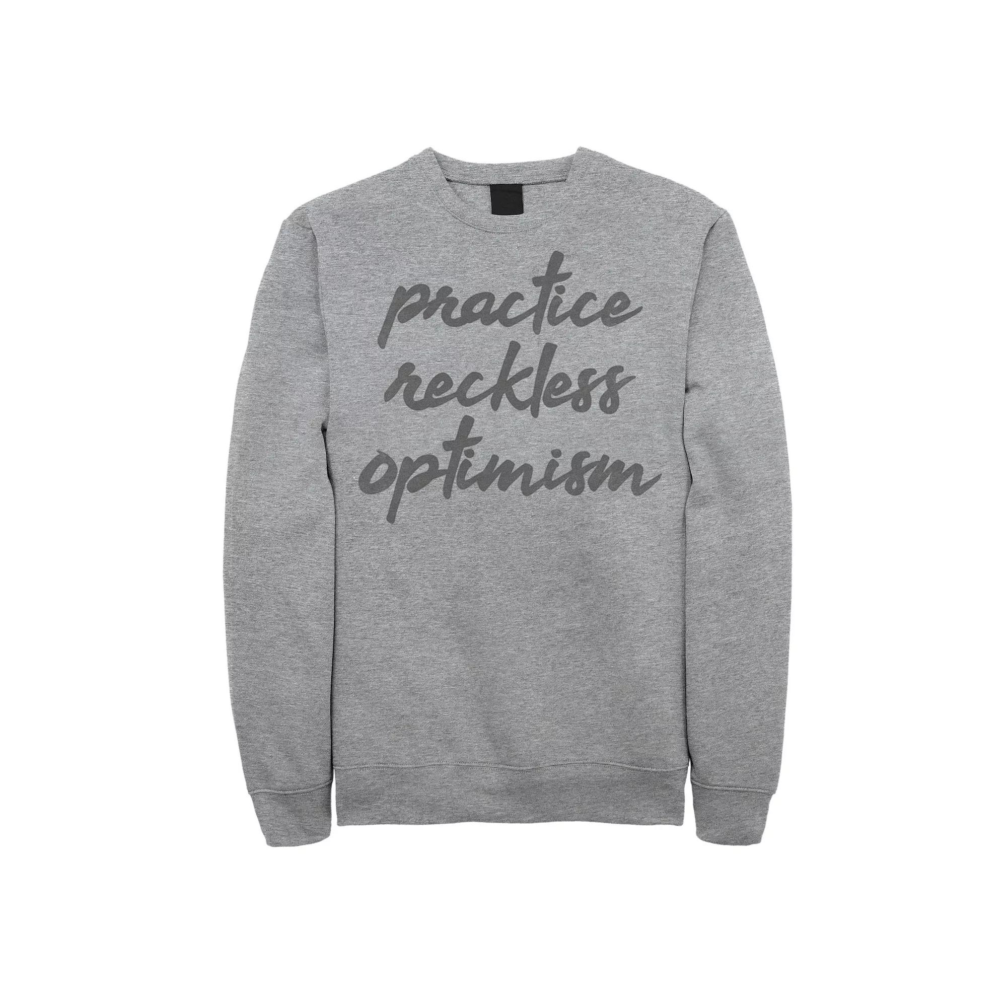 Men's Fifth Sun Reckless Optimism Script Sweatshirt,  Product Image