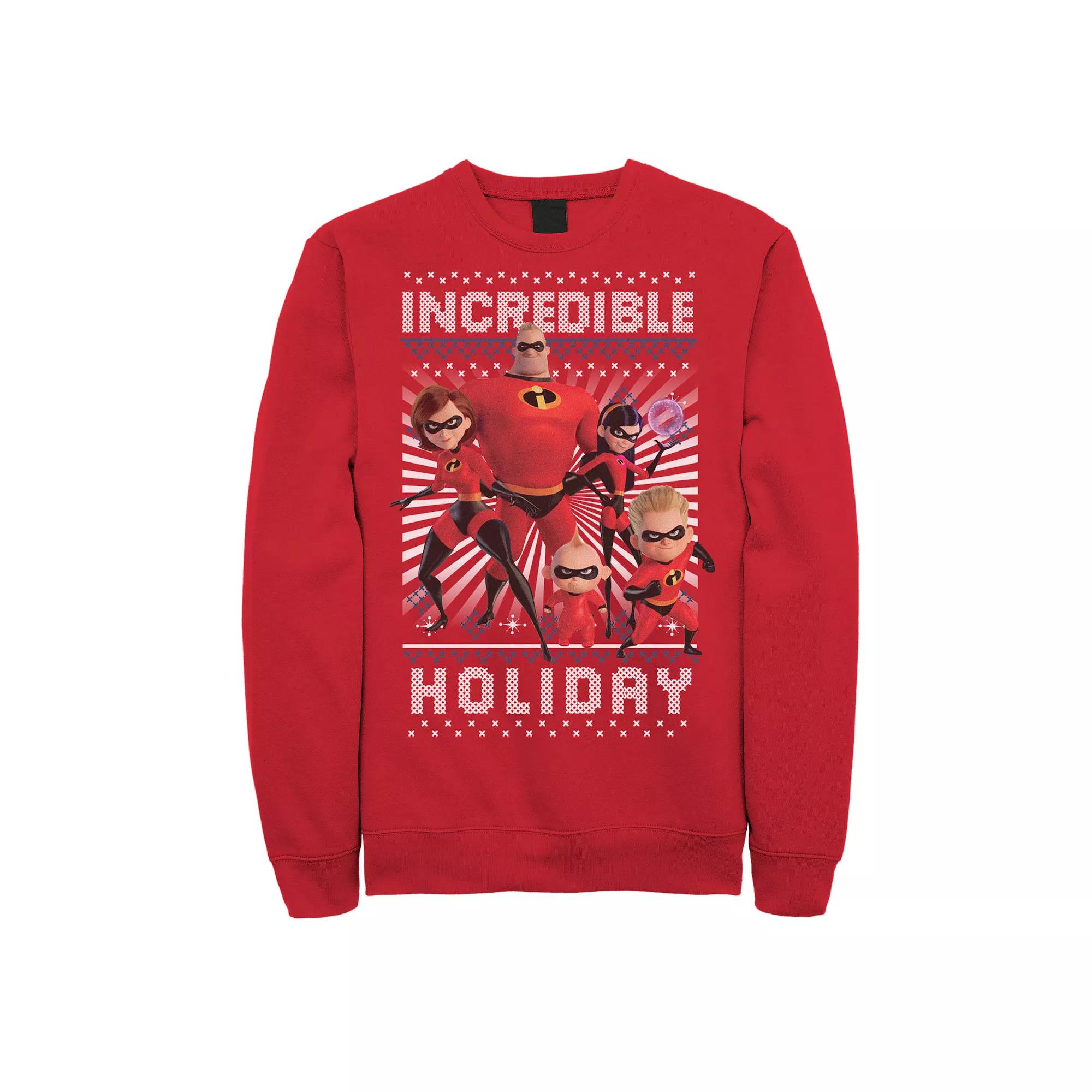 Disney / Pixar's Incredibles 2 Men's Holiday Sweatshirt, Size: Small Product Image