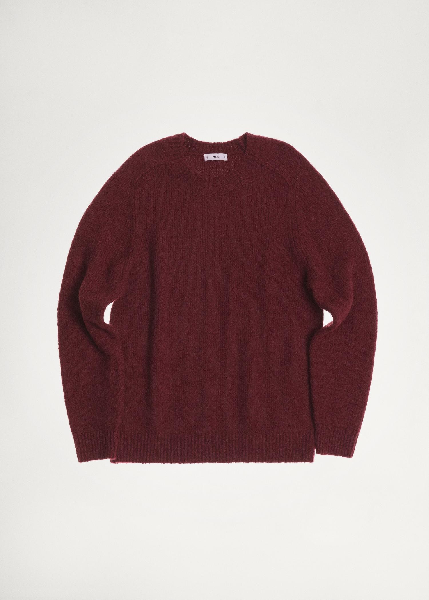 Wool and cotton-blend knitted sweater - Men | MANGO USA Product Image