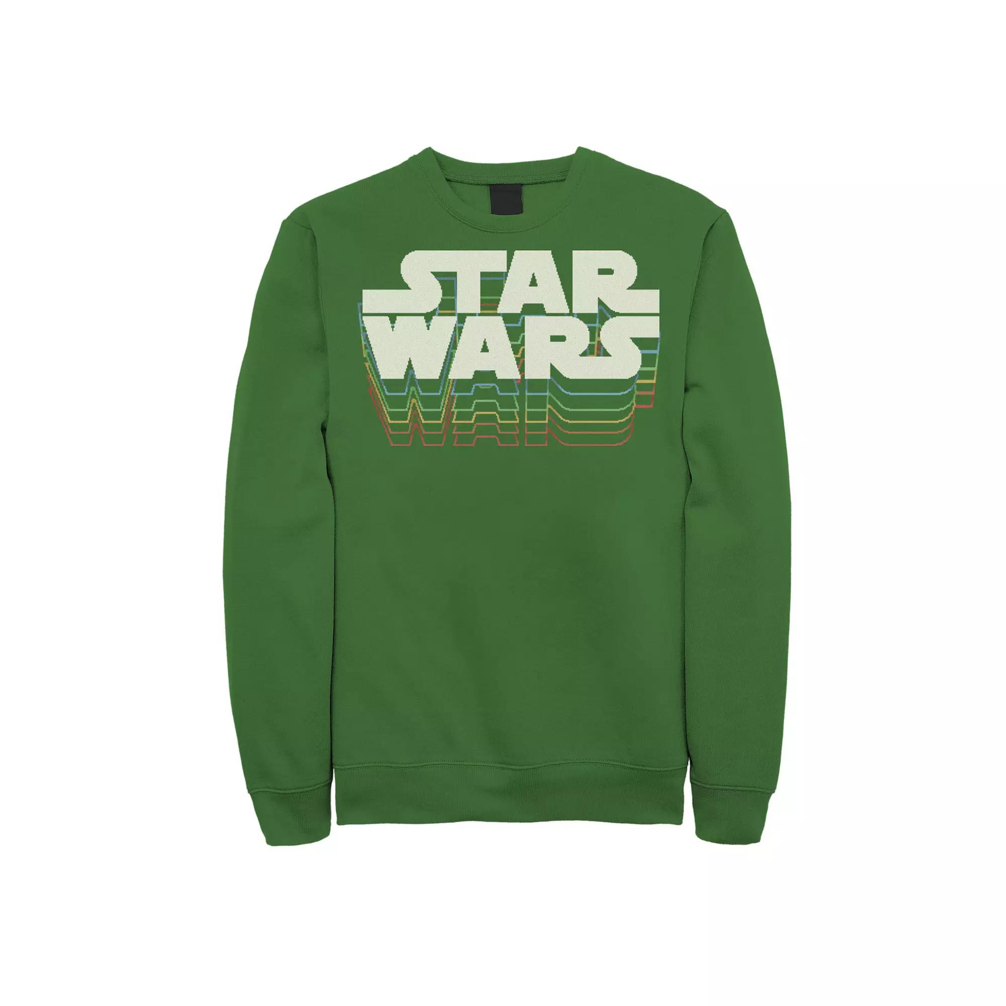 Men's Star Wars Retro Gradient Logo Sweatshirt, Boy's, Size: XL, Kelly Product Image