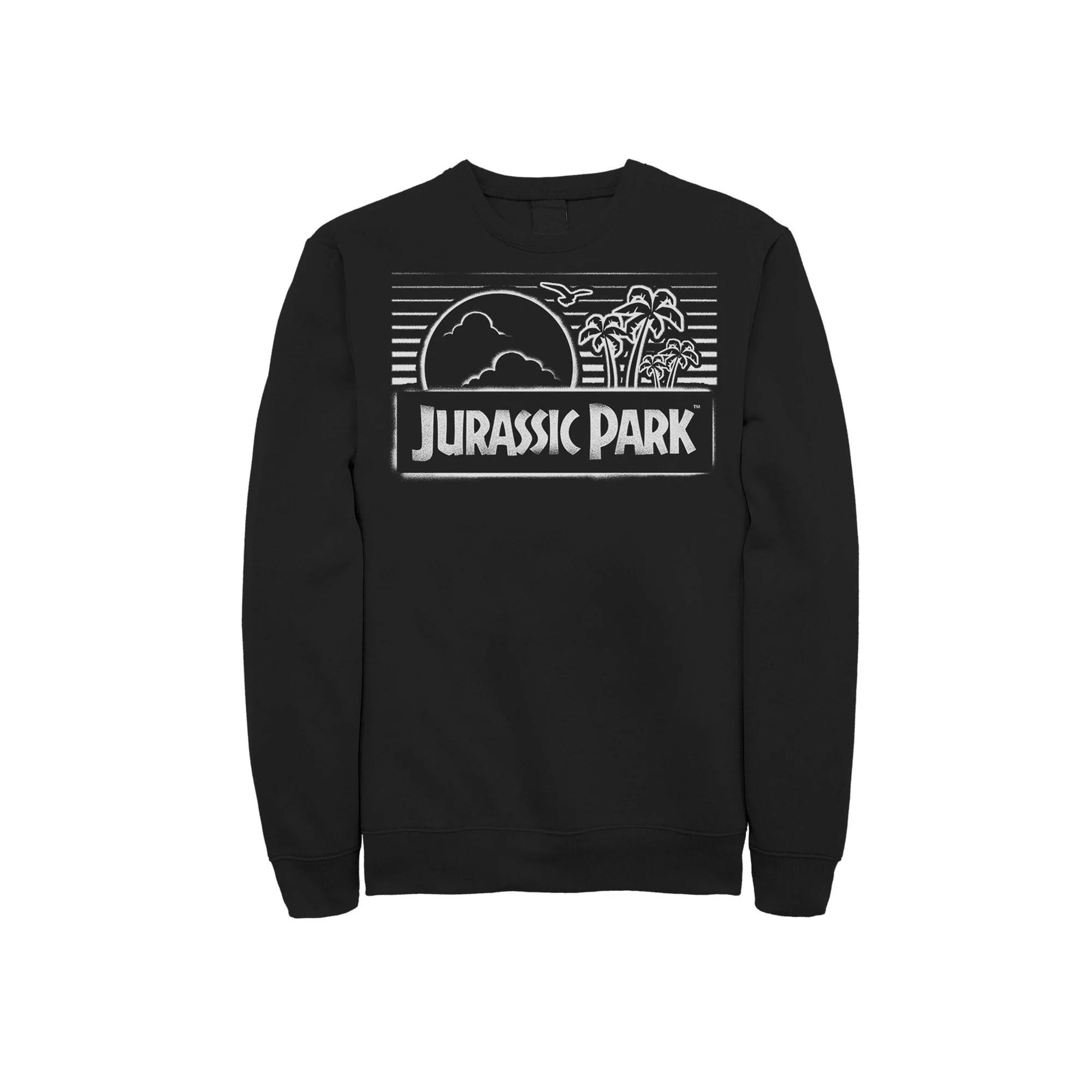 Men's Jurassic Park Spray Painted Stencil Logo Sweatshirt,  Product Image