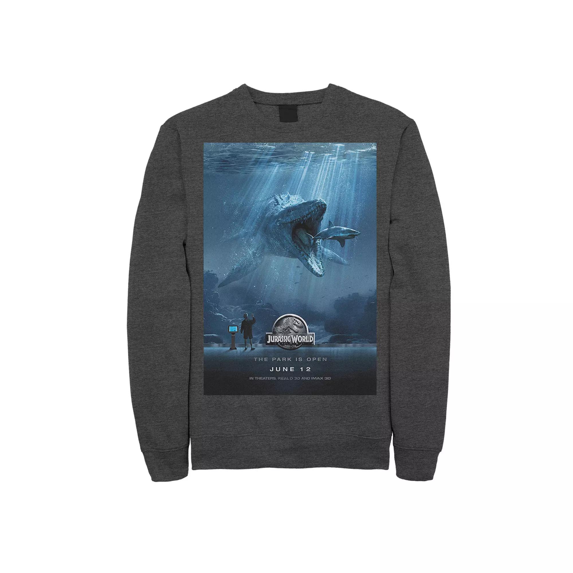 Men's Jurassic World Mosasaurus Movie Poster Sweatshirt,  Product Image