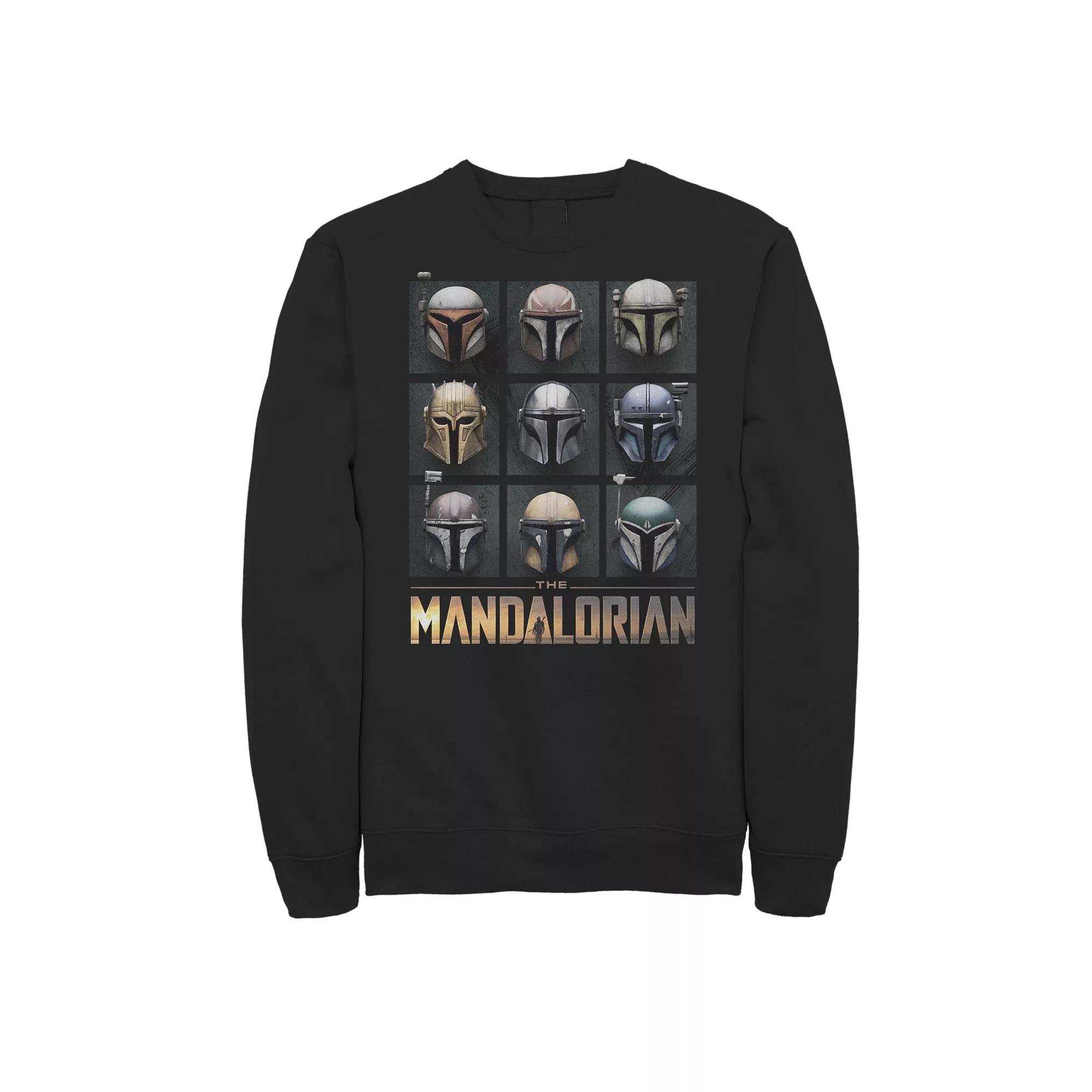 Big & Tall Star Wars The Mandalorian Helmet Box Up Sweatshirt, Men's,  Product Image