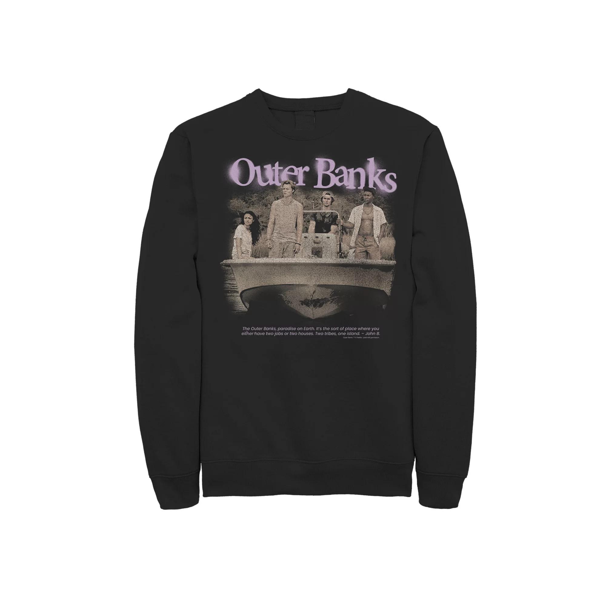 Men's Outer Banks Group Shot Spray Paint Logo Sweatshirt,  Product Image