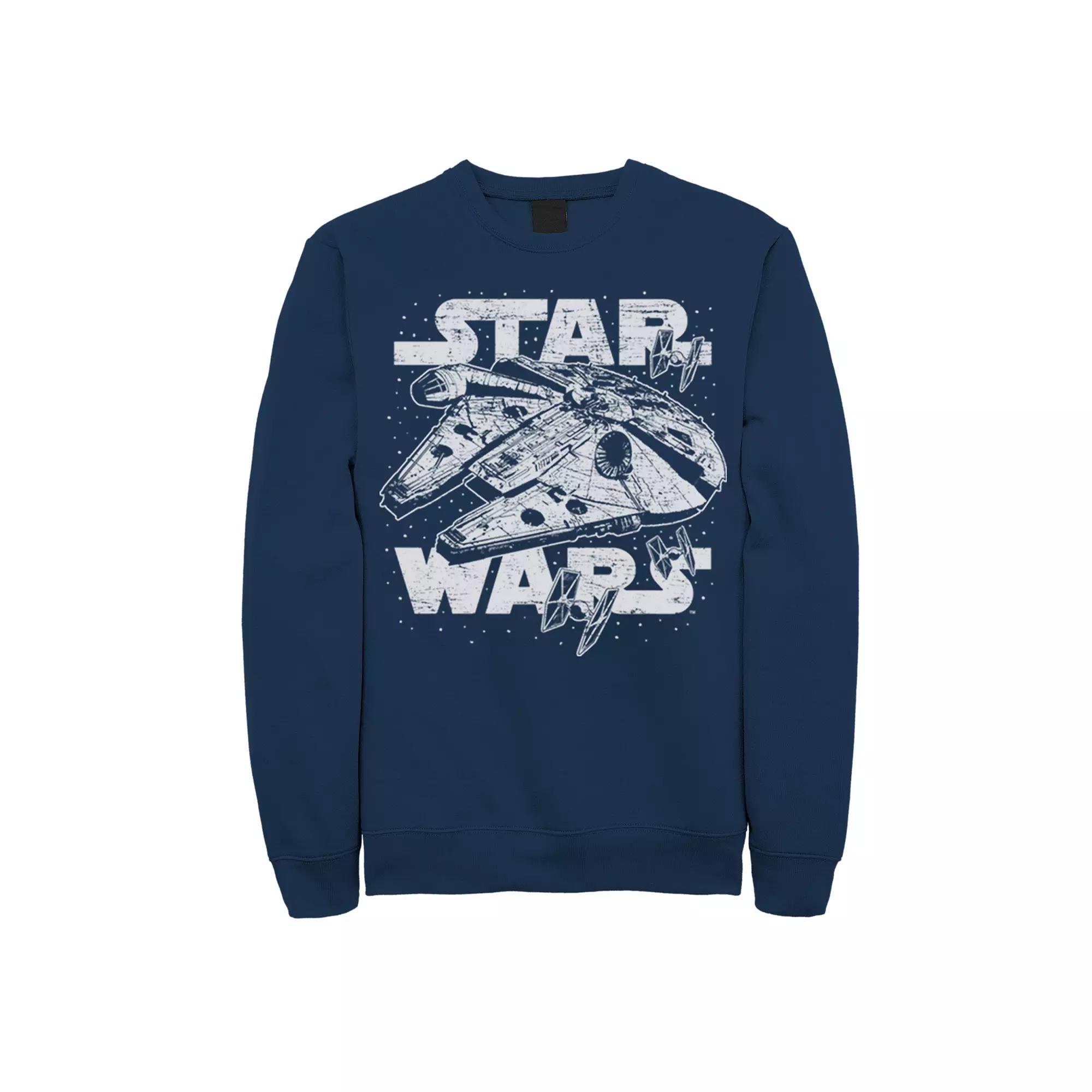 Men's Star Wars Hyperdrive Sweatshirt, Size: 3XL, Blue Product Image