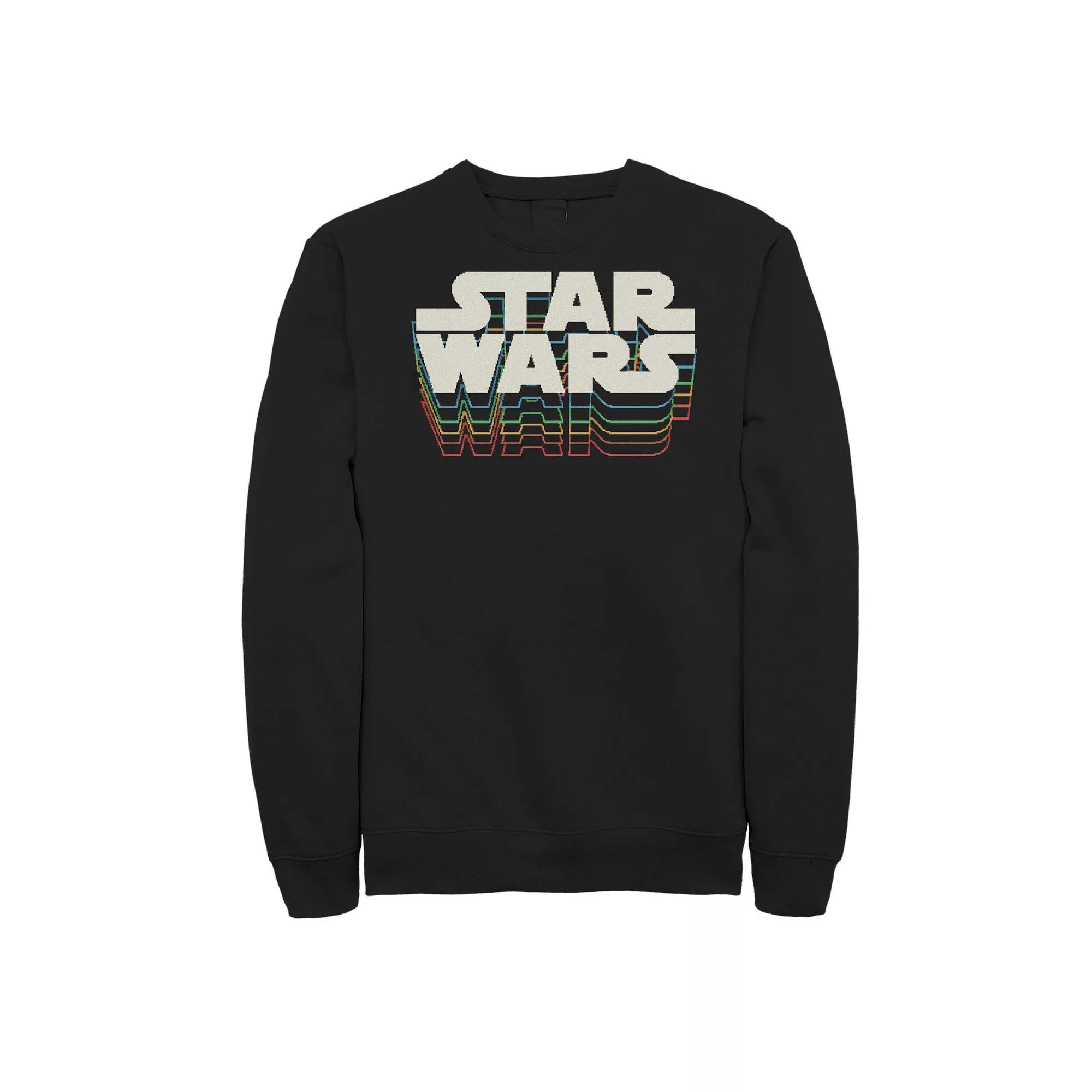 Big & Tall Star Wars Retro Gradient Logo Sweatshirt, Men's,  Product Image