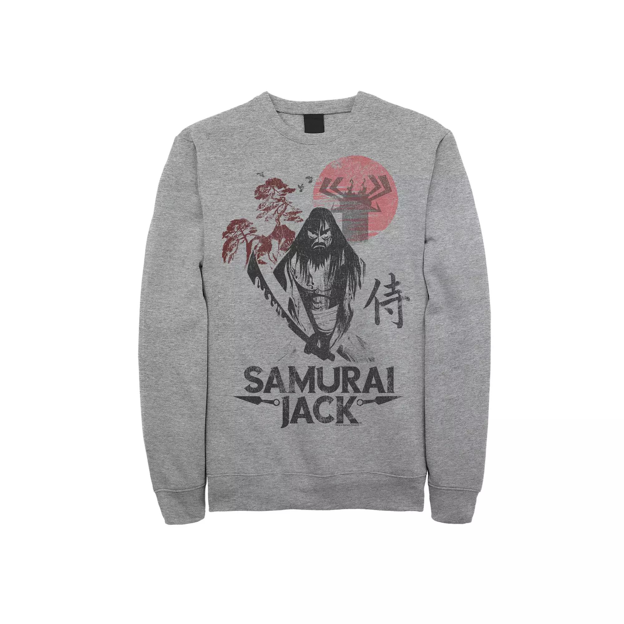 Men's Cartoon Network Samurai Jack Epic Warrior Kanji Art Rock Sweatshirt,  Product Image