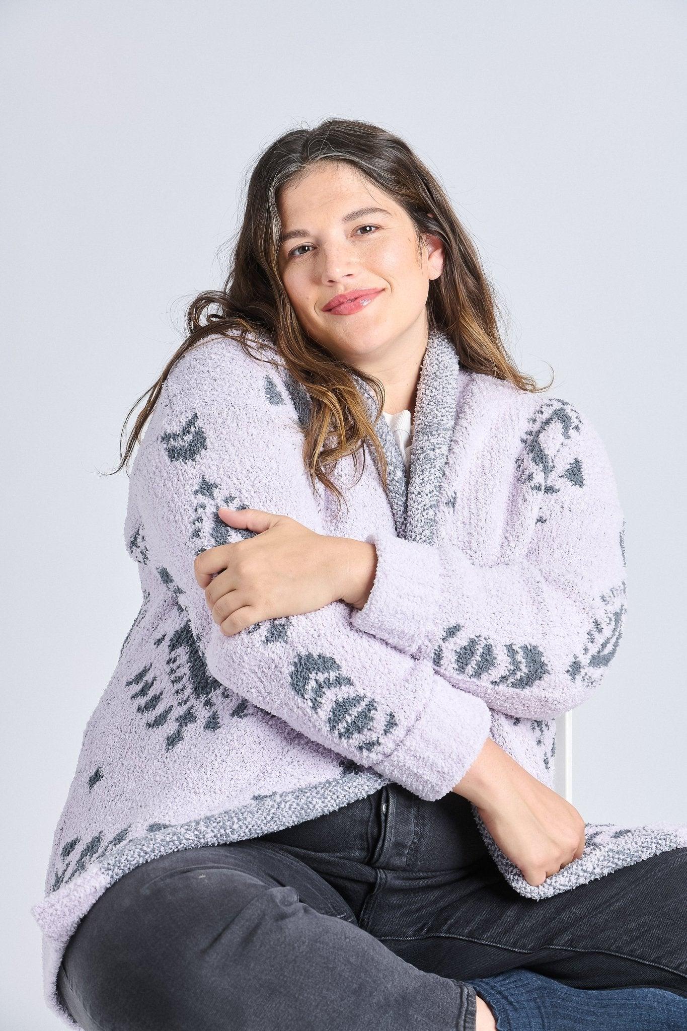 Cozy Sherpa Cardigan Product Image