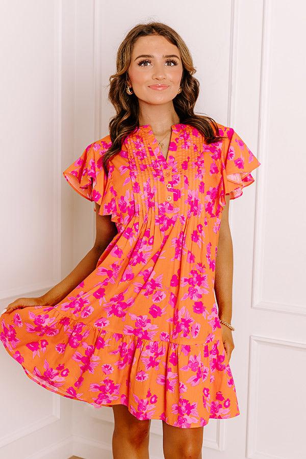 Island Glow Floral Mini Dress Product Image